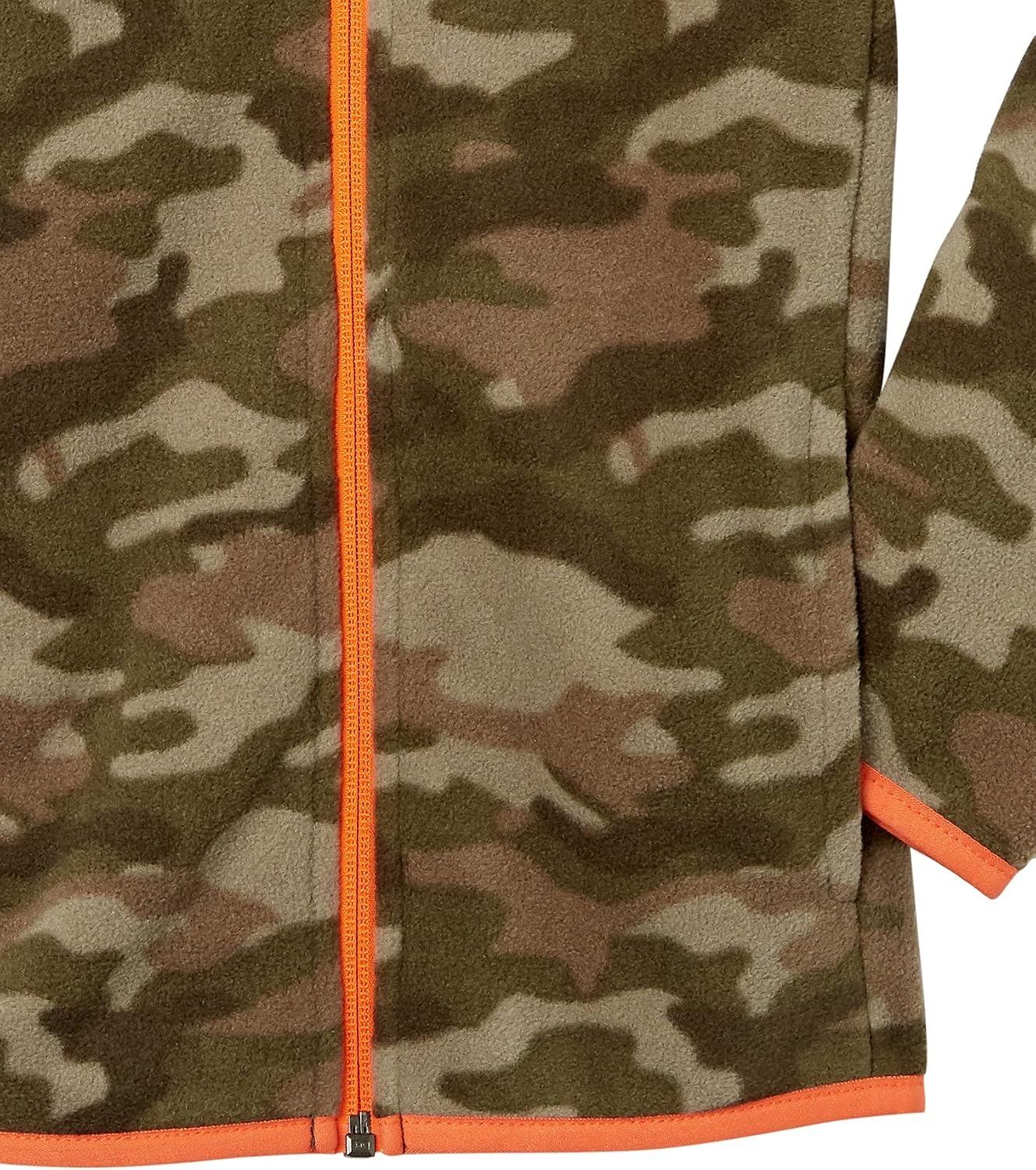 image:imageAmazon Essentials Boys and Toddlers Long Sleeve Polar Fleece FullZip Mock Jacket InsulatedGreen Camo Print