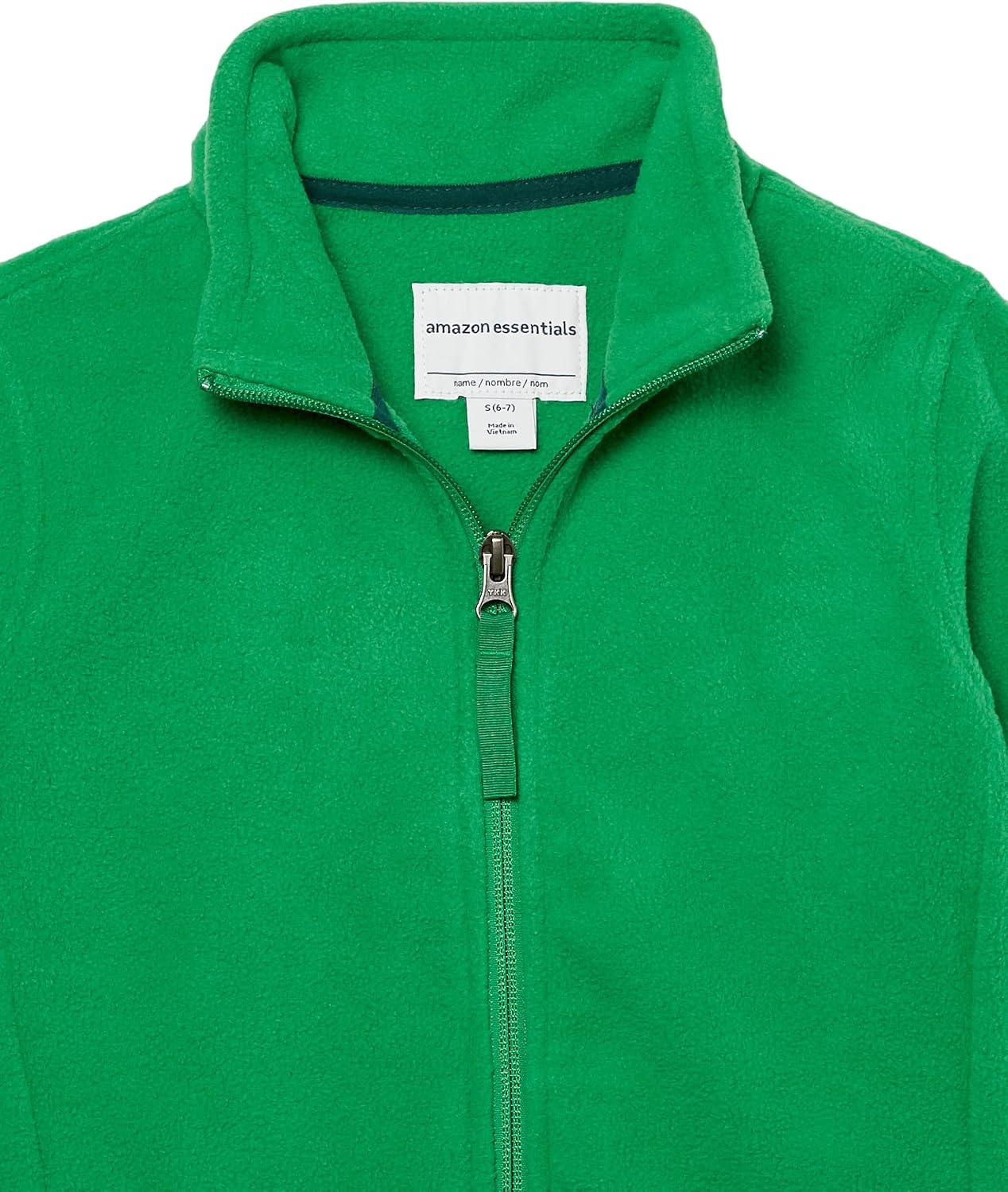 image:imageAmazon Essentials Boys and Toddlers Long Sleeve Polar Fleece FullZip Mock Jacket InsulatedKelly Green