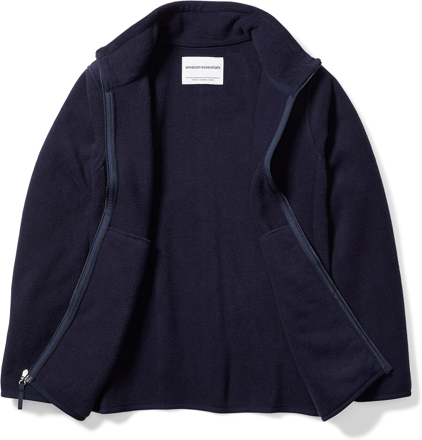 image:imageAmazon Essentials Boys and Toddlers Long Sleeve Polar Fleece FullZip Mock Jacket InsulatedNavy