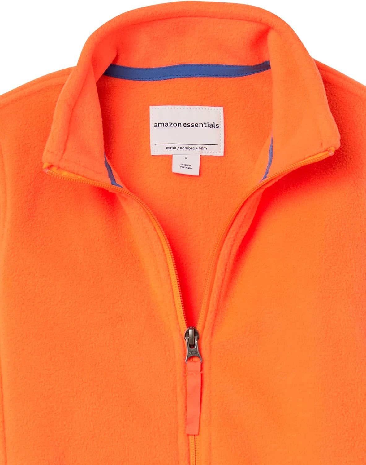 image:imageAmazon Essentials Boys and Toddlers Long Sleeve Polar Fleece FullZip Mock Jacket InsulatedOrange