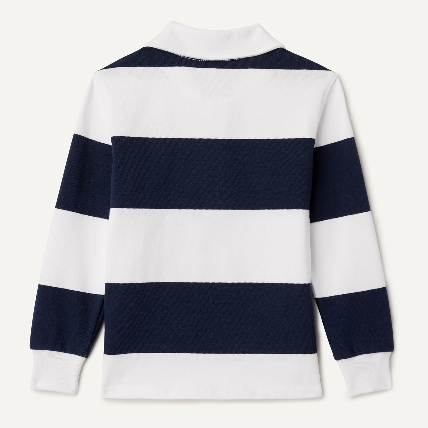 image:imageAmazon Essentials Boys and Toddlers Long Sleeve Rugby Polo ShirtNavy White Rugby Stripe