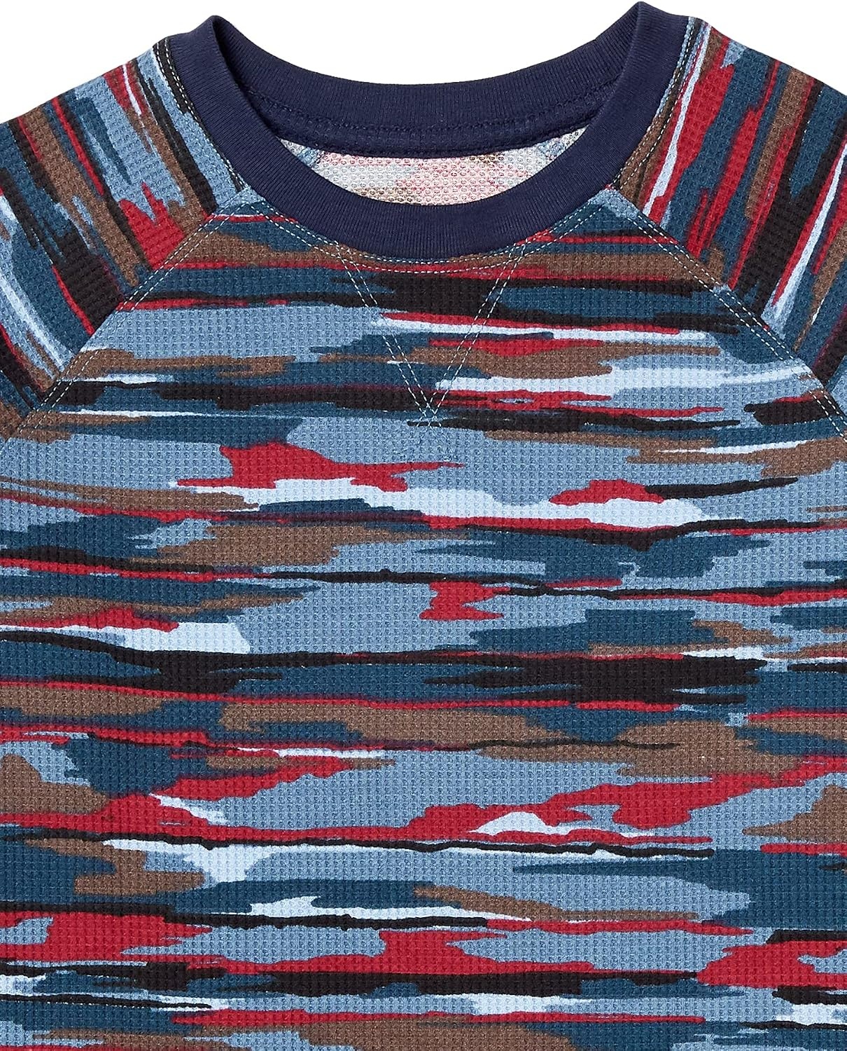 image:imageAmazon Essentials Boys and Toddlers LongSleeve Cotton Thermal TShirt Base Layer Pack of 33pack Blue Camo