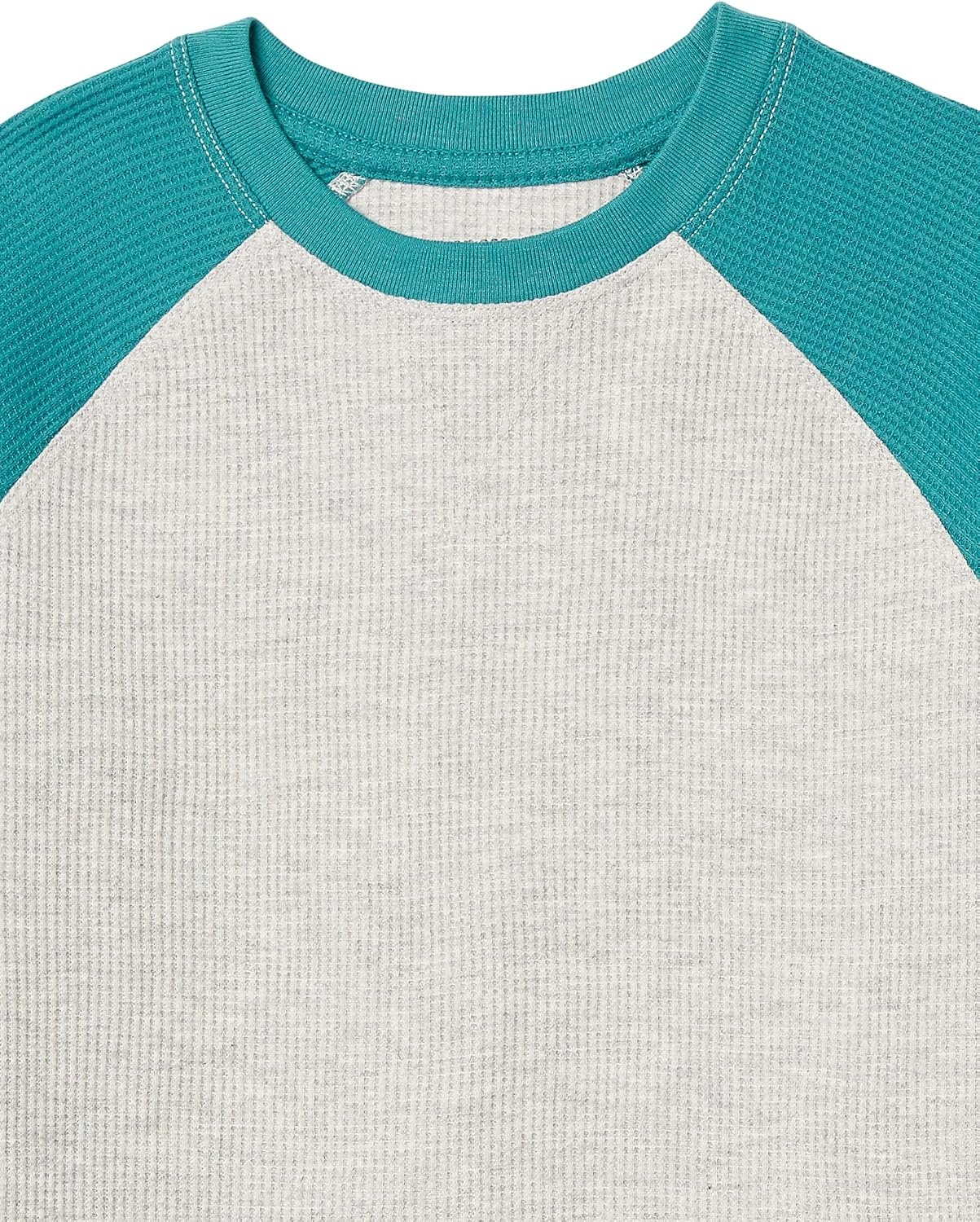 image:imageAmazon Essentials Boys and Toddlers LongSleeve Cotton Thermal TShirt Base Layer Pack of 3Dark Turquoise Green TigerGreyLight Olive