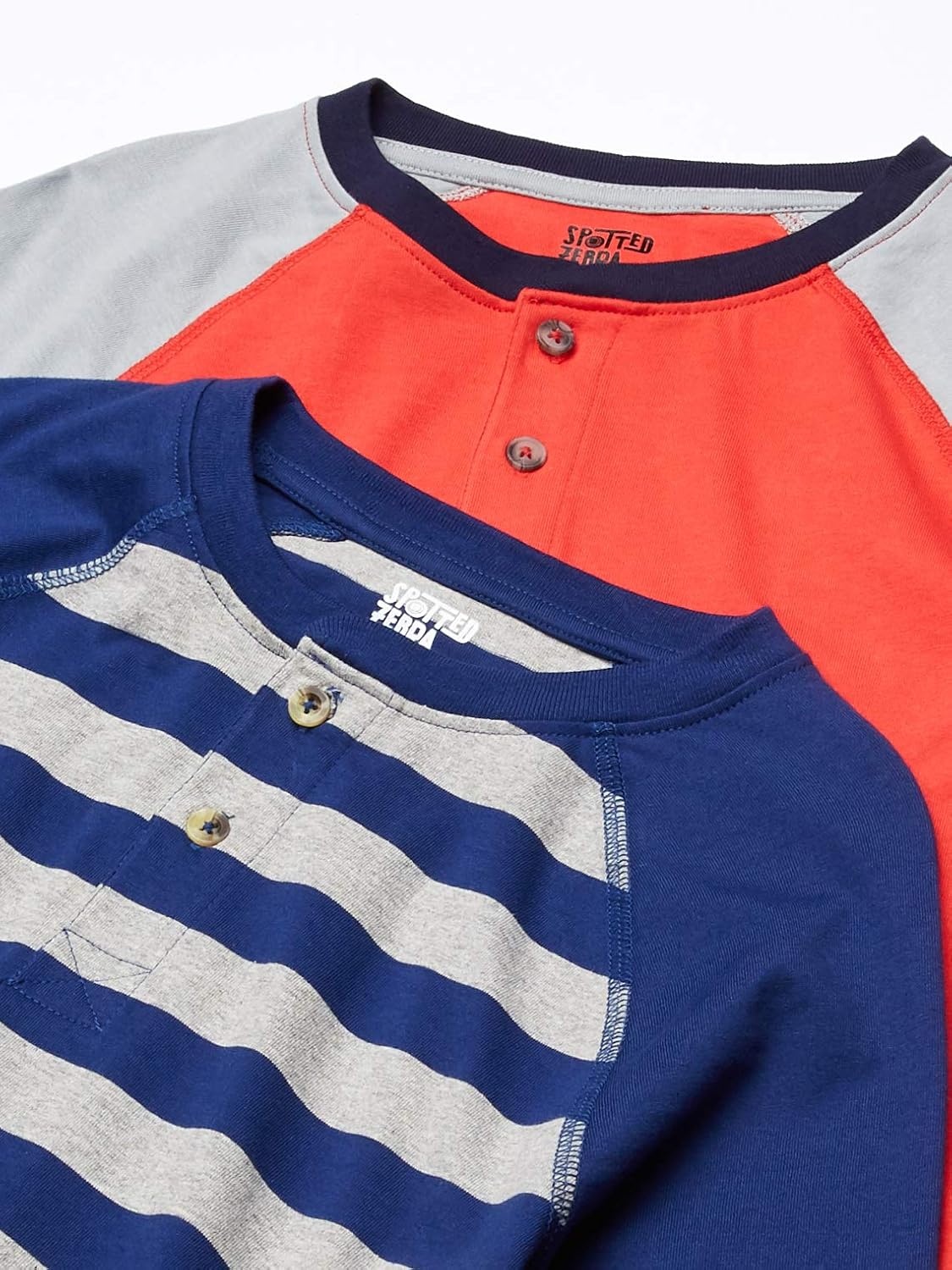 image:imageAmazon Essentials Boys and Toddlers LongSleeve Henley TShirts Previously Spotted Zebra