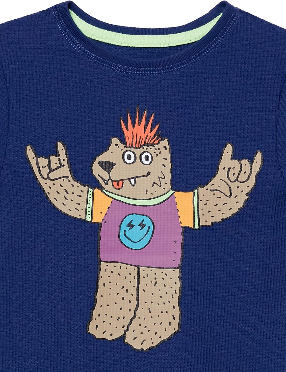 image:imageAmazon Essentials Boys and Toddlers LongSleeve Thermal TShirt Tops Previously Spotted Zebra Pack of 3