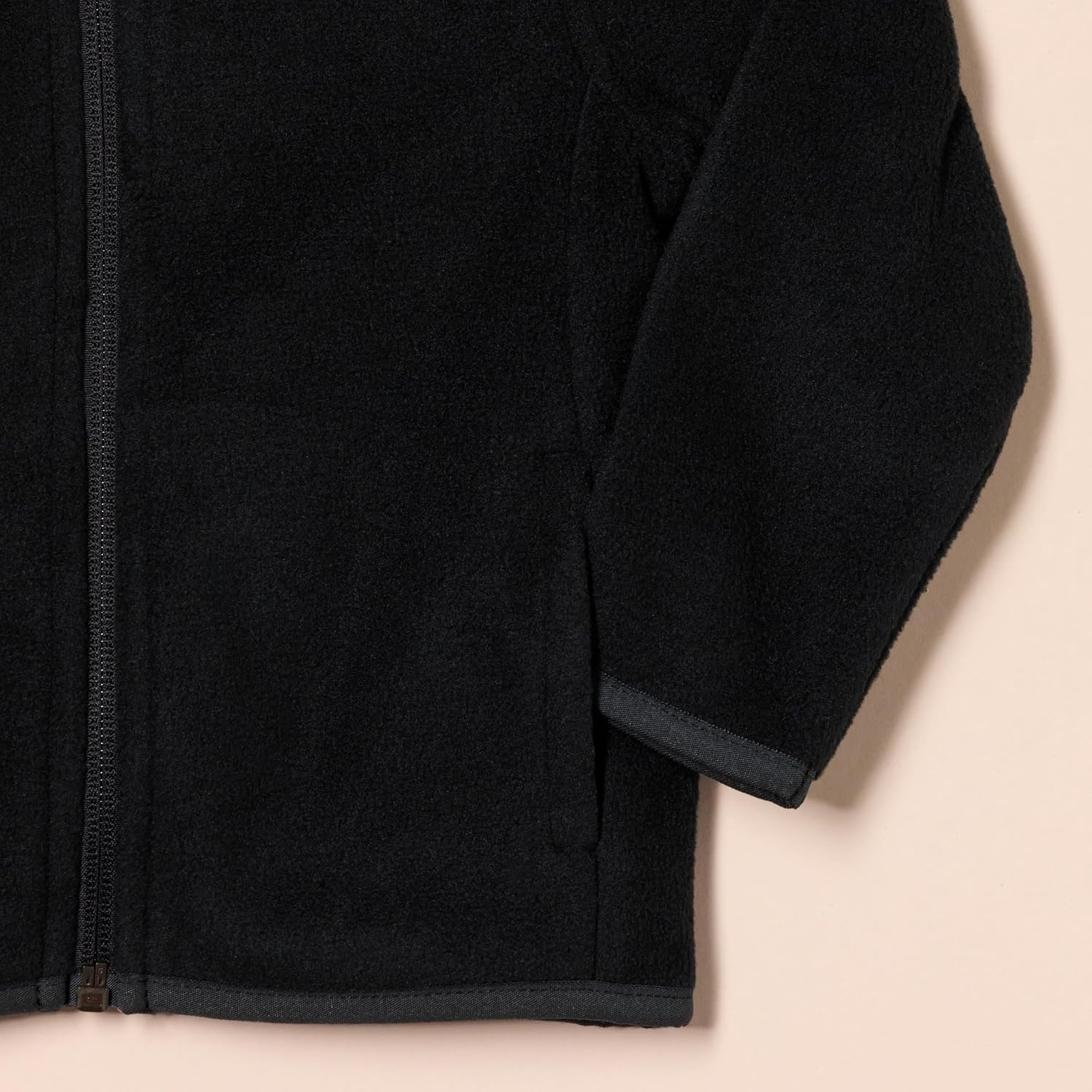 image:imageAmazon Essentials Boys and Toddlers Polar Fleece FullZip Hooded Long Sleeve Insulated Coat JacketBlack