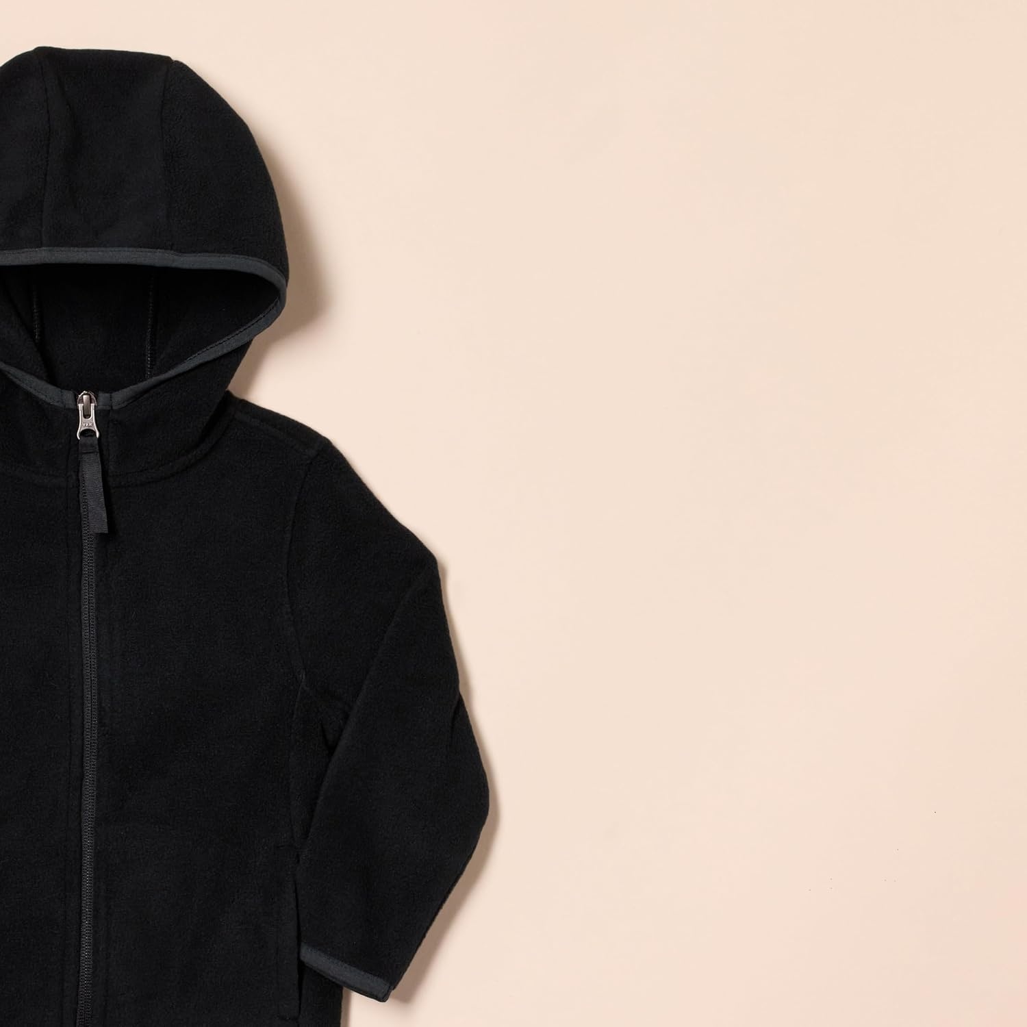 image:imageAmazon Essentials Boys and Toddlers Polar Fleece FullZip Hooded Long Sleeve Insulated Coat JacketBlack