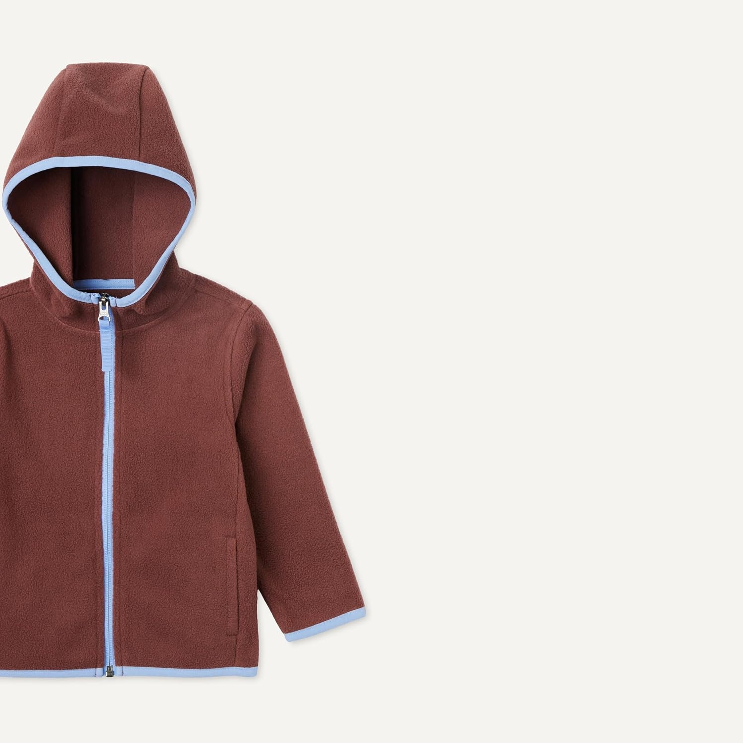 image:imageAmazon Essentials Boys and Toddlers Polar Fleece FullZip Hooded Long Sleeve Insulated Coat JacketRich Chestnut Brown