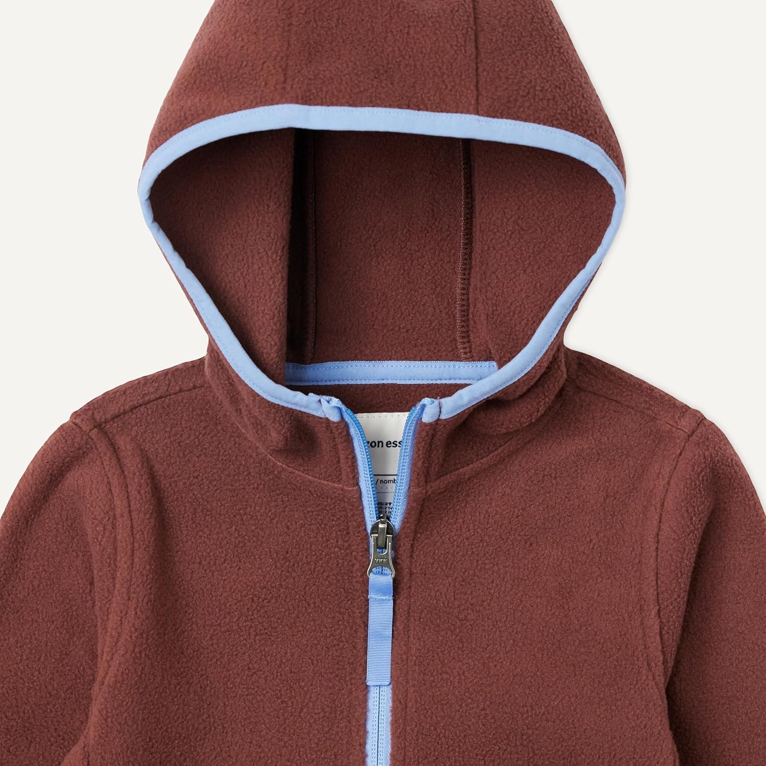 image:imageAmazon Essentials Boys and Toddlers Polar Fleece FullZip Hooded Long Sleeve Insulated Coat JacketRich Chestnut Brown