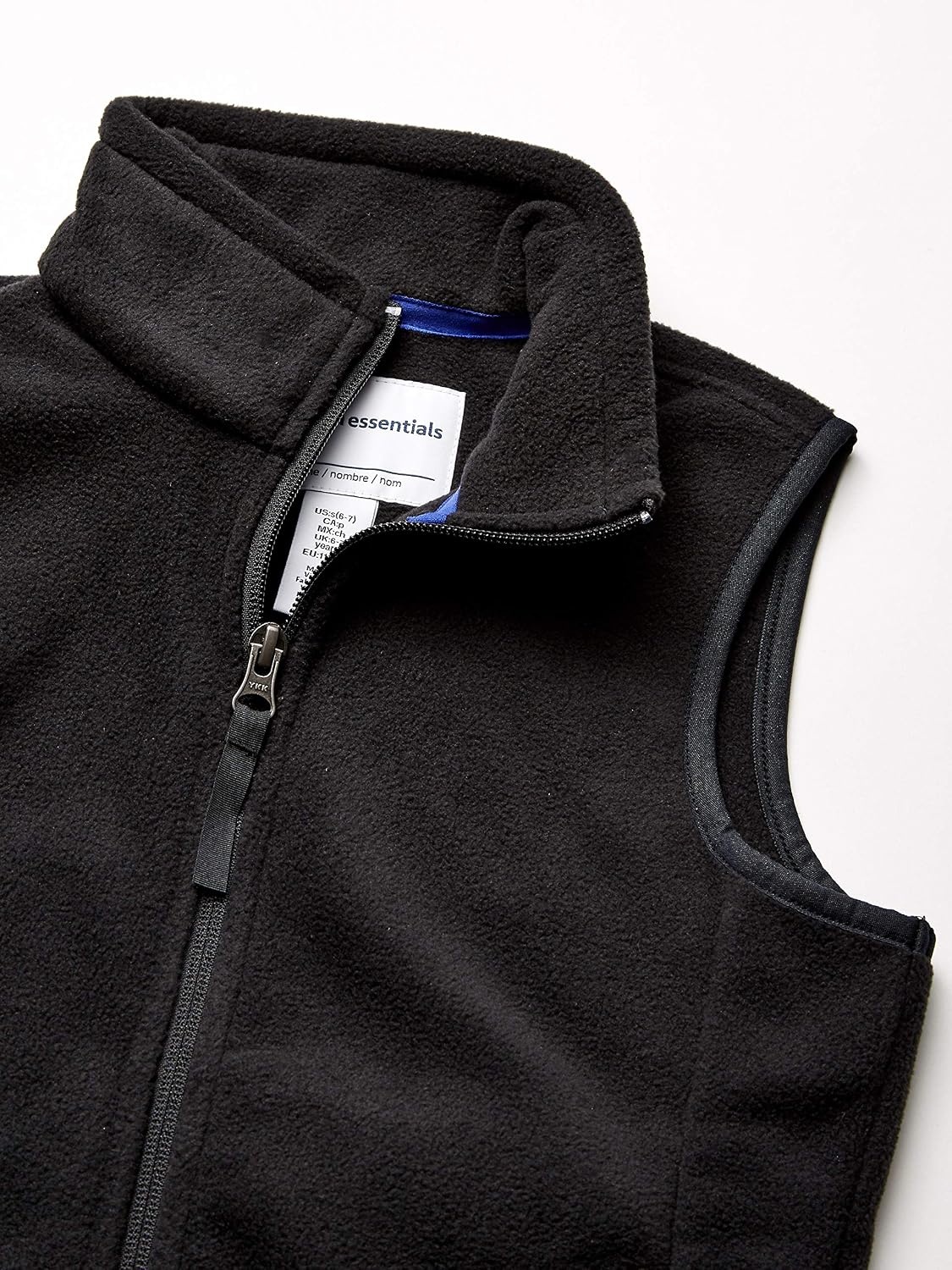 image:imageAmazon Essentials Boys and Toddlers Polar Fleece FullZip MockNeck VestBlack