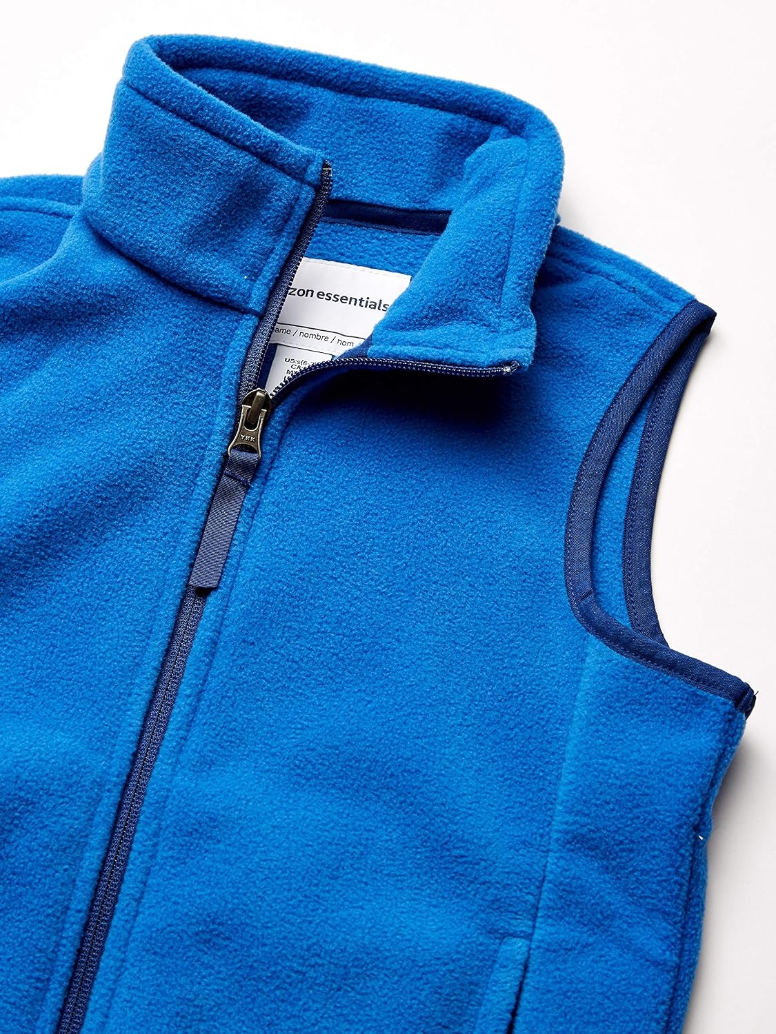 image:imageAmazon Essentials Boys and Toddlers Polar Fleece FullZip MockNeck VestBlue