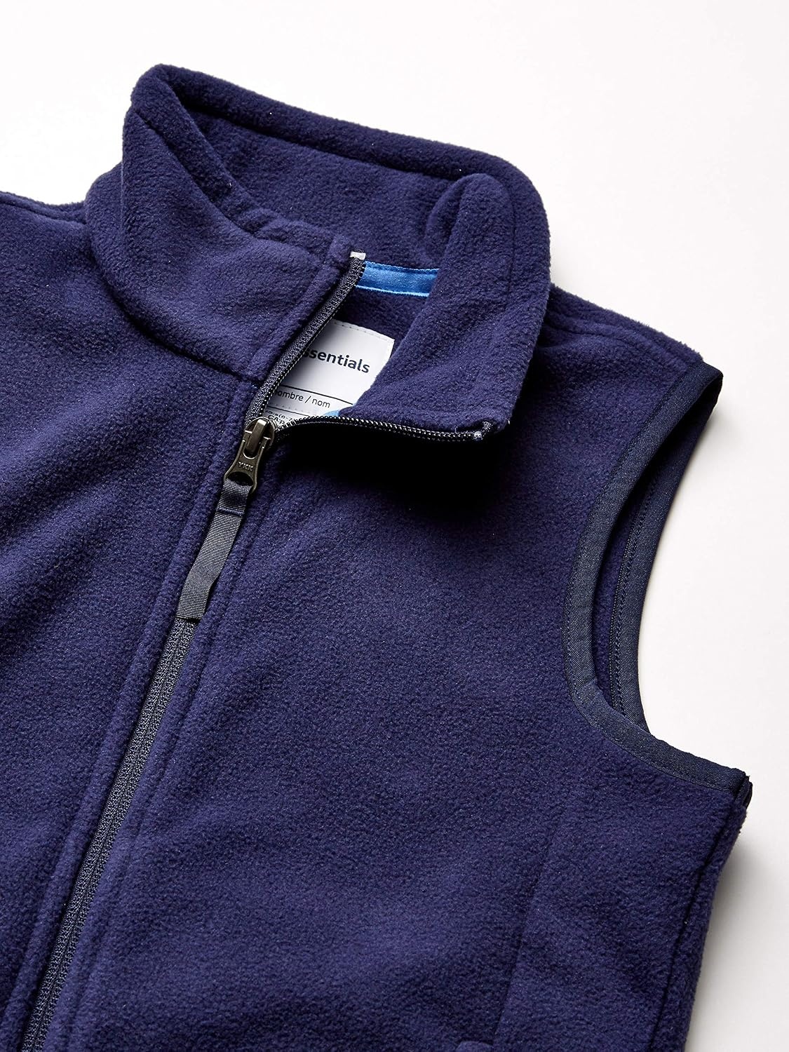 image:imageAmazon Essentials Boys and Toddlers Polar Fleece FullZip MockNeck VestNavy