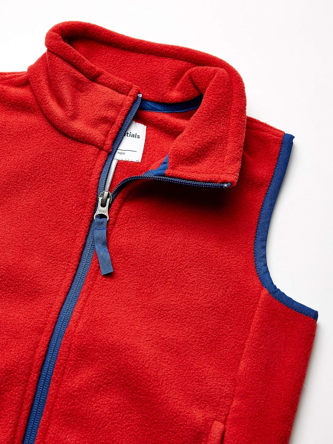 image:imageAmazon Essentials Boys and Toddlers Polar Fleece FullZip MockNeck VestRed
