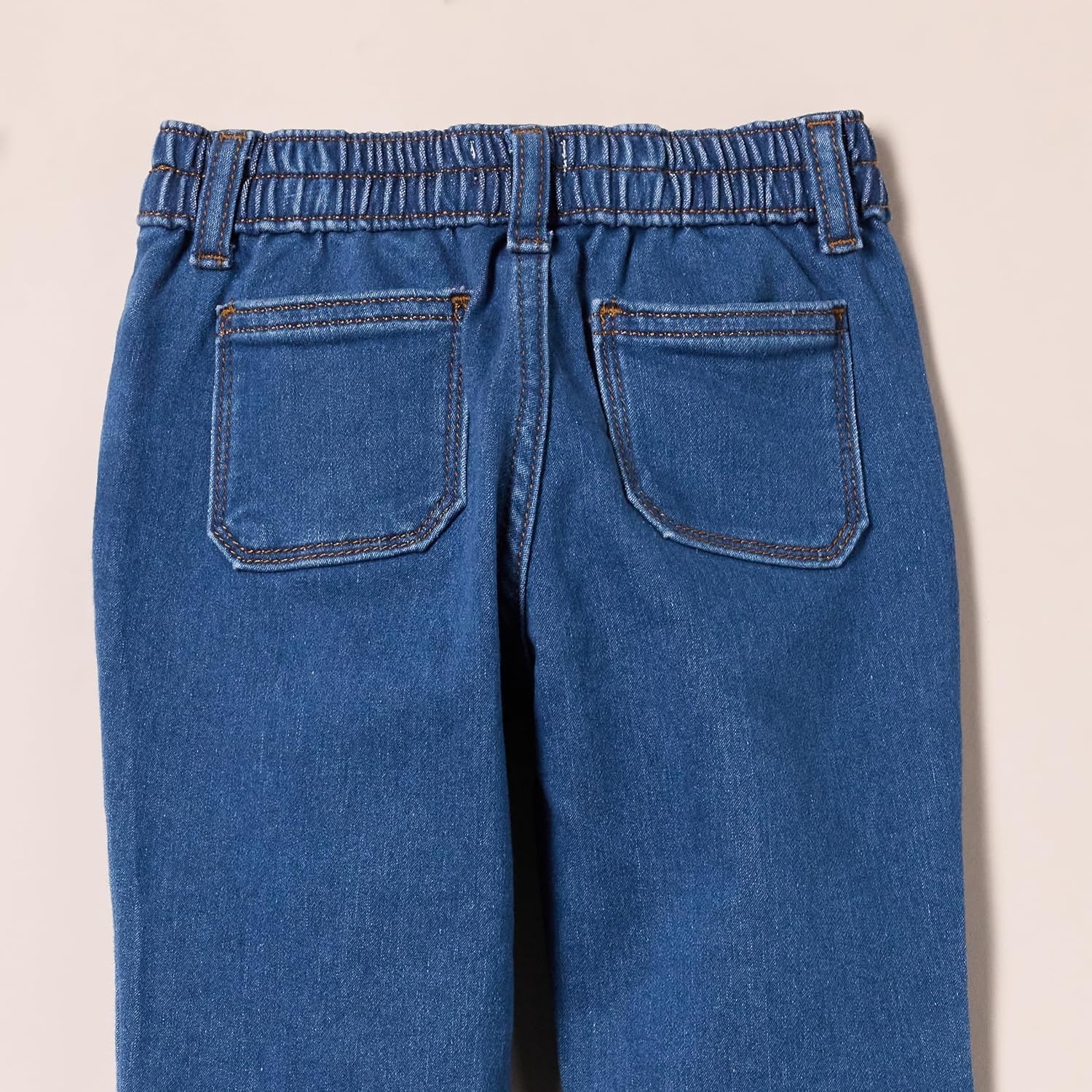 image:imageAmazon Essentials Boys and Toddlers PullOn Jean Joggers PantsMedium Indigo