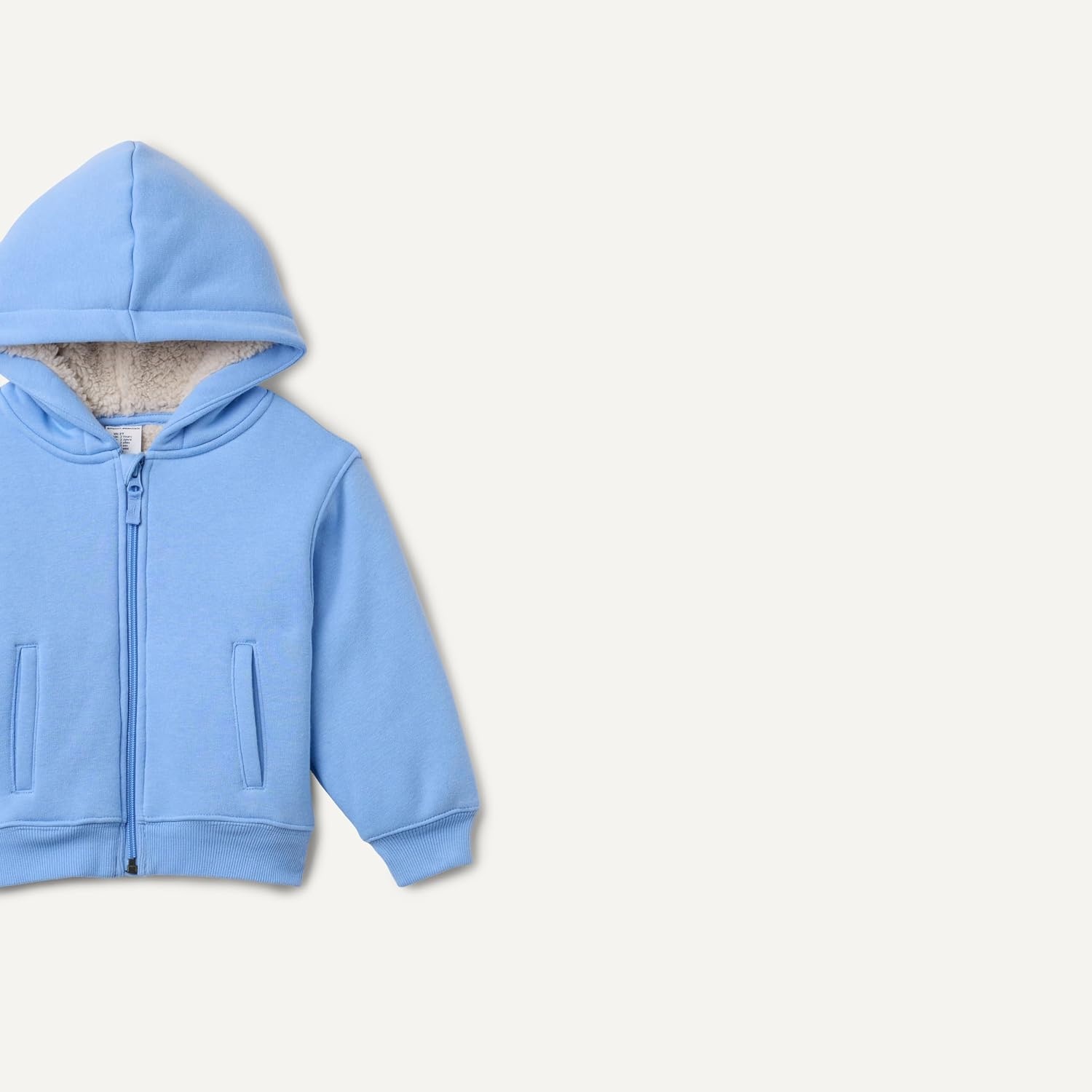 image:imageAmazon Essentials Boys and Toddlers SherpaLined ZipUp Hoodie SweatshirtCornflower Blue