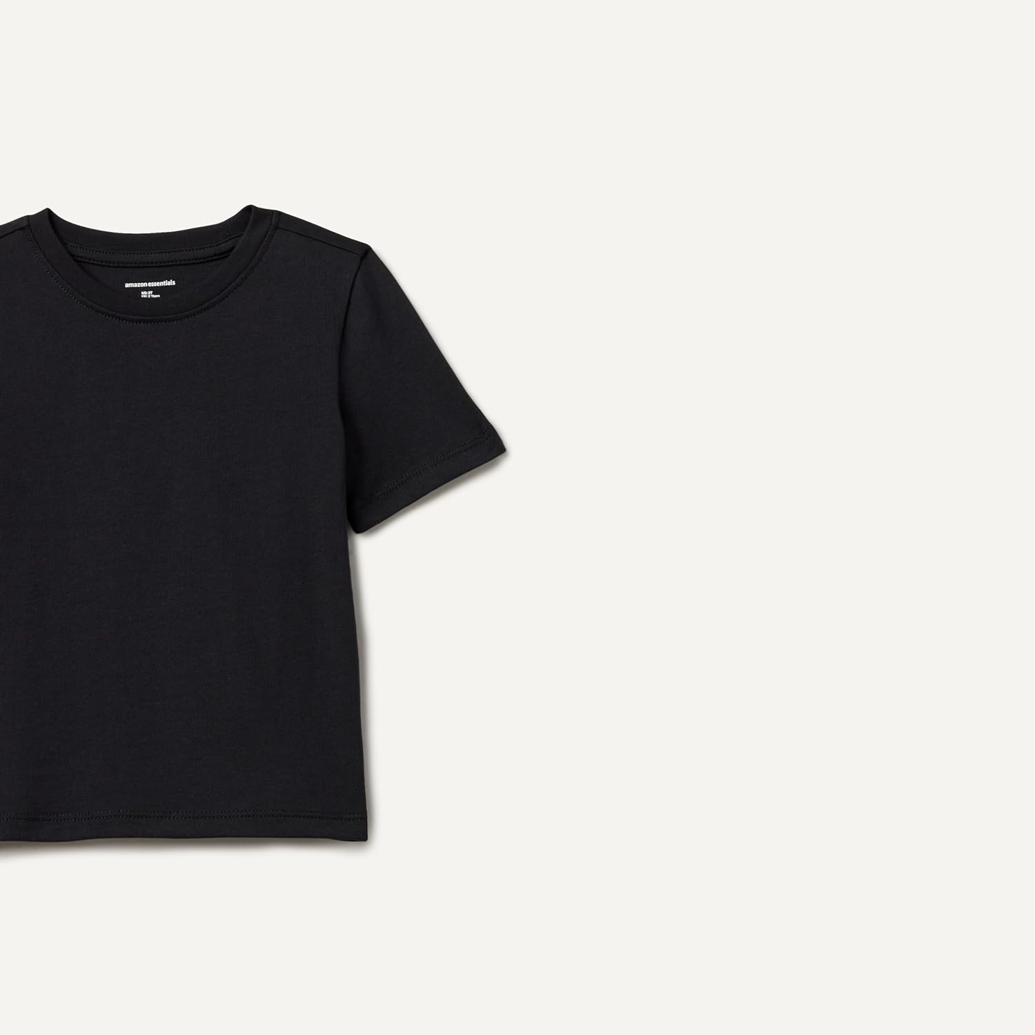 image:imageAmazon Essentials Boys and Toddlers Short Sleeve Tee Shirts Cotton Jersey MultipacksBlack