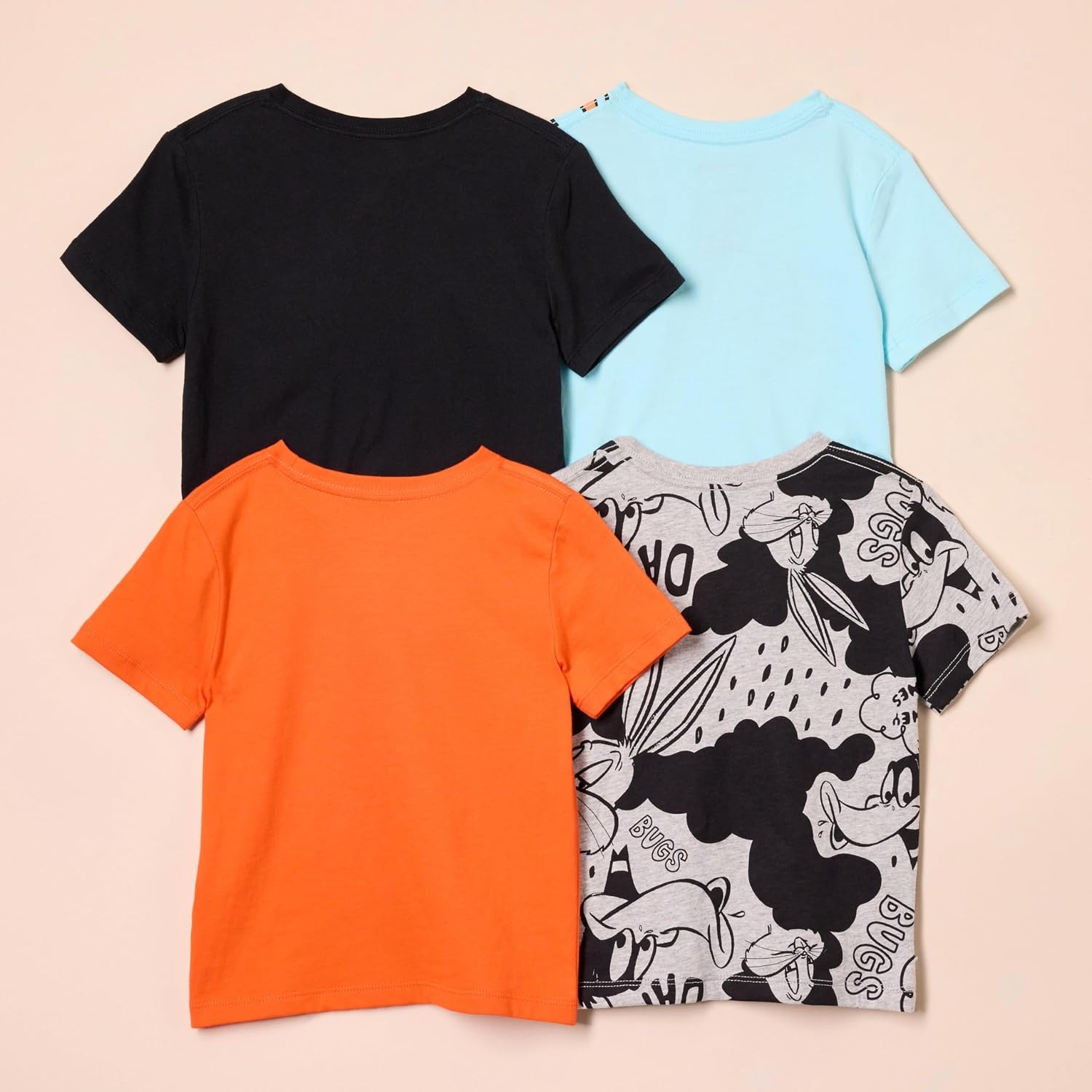 image:imageAmazon Essentials Boys and Toddlers Short Sleeve Tee Shirts Cotton Jersey MultipacksLooney Tunes Bugs