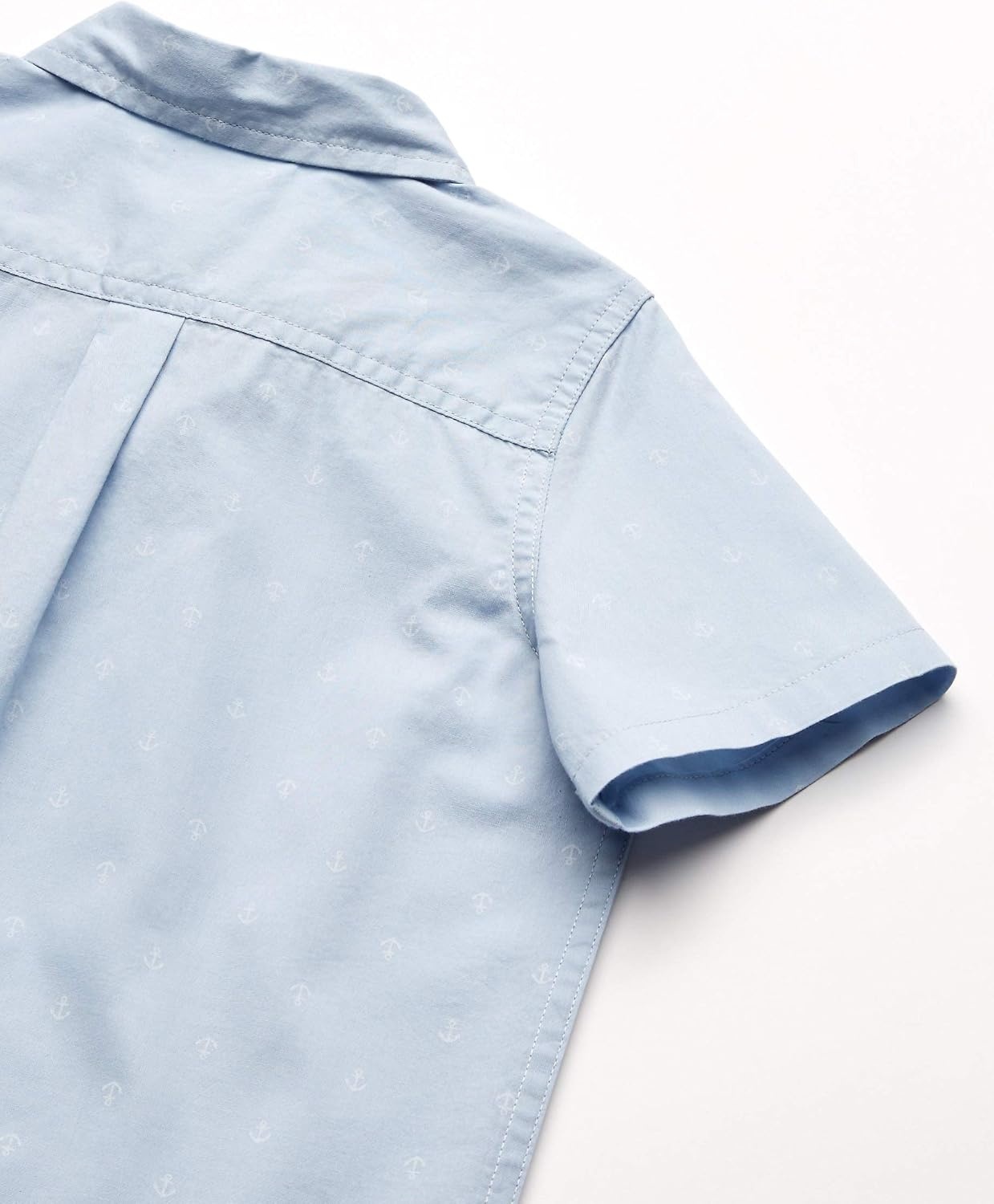 image:imageAmazon Essentials Boys and Toddlers ShortSleeve Woven Poplin Chambray ButtonDown Shirt