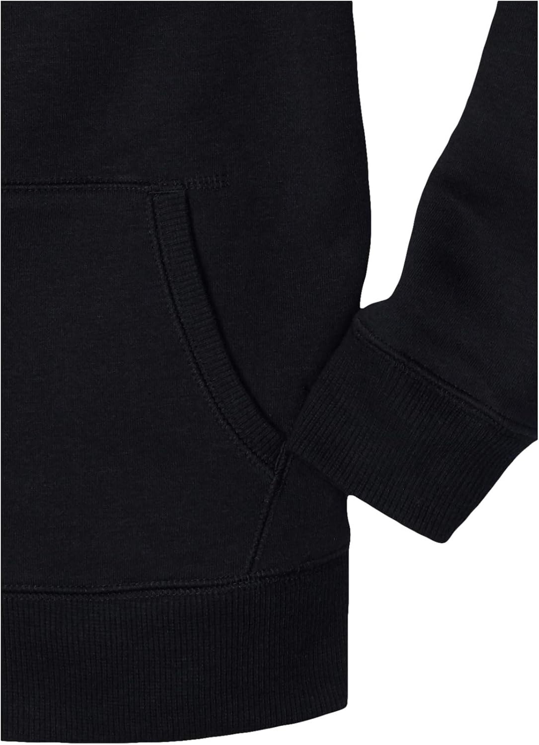 image:imageAmazon Essentials Boys and Toddlers Soft Fleece ZipUp Hoodie SweatshirtBlack