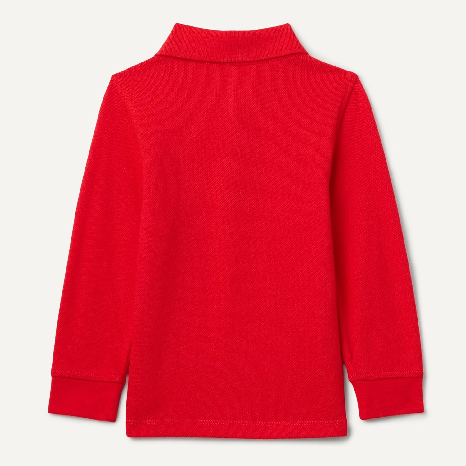 image:imageAmazon Essentials Boys and Toddlers Uniform Long Sleeve Pique Polo Shirt for School UniformBright Poppy Red