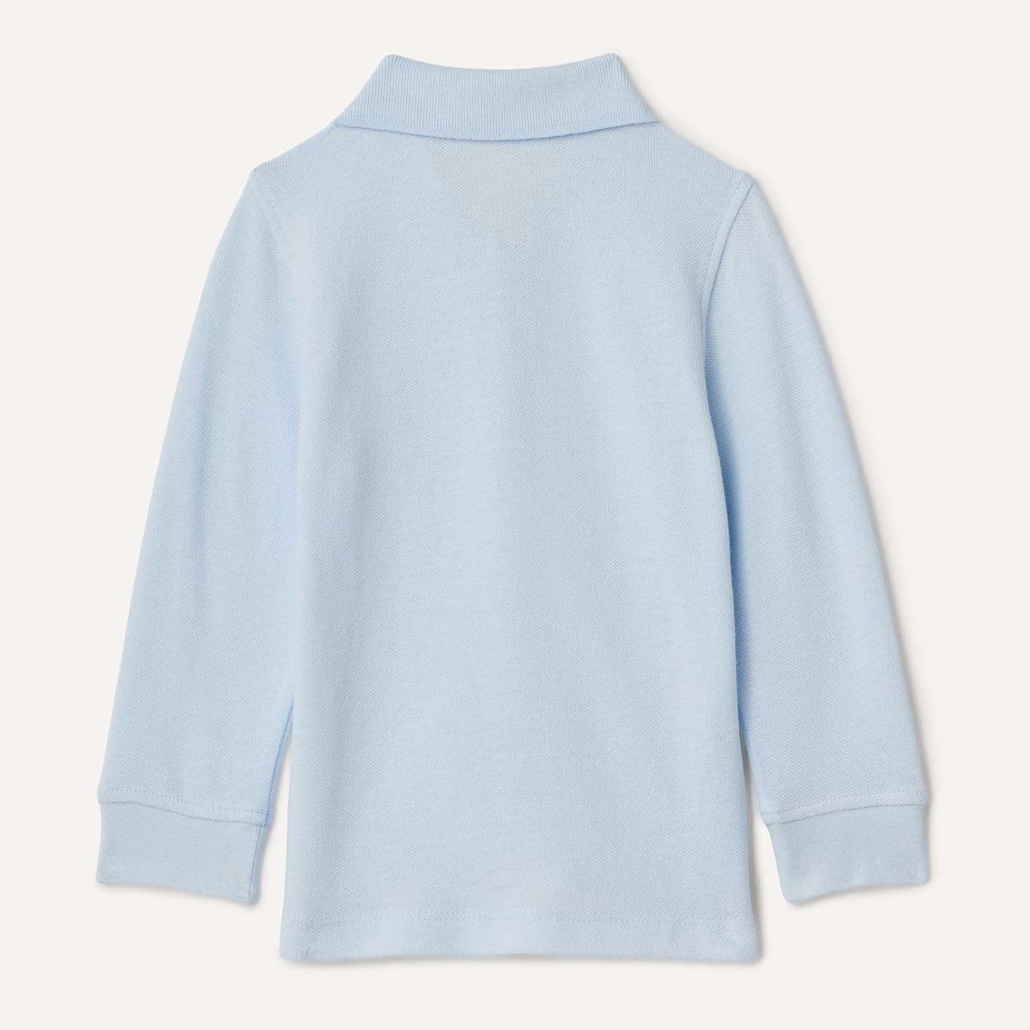 image:imageAmazon Essentials Boys and Toddlers Uniform Long Sleeve Pique Polo Shirt for School UniformLight Blue