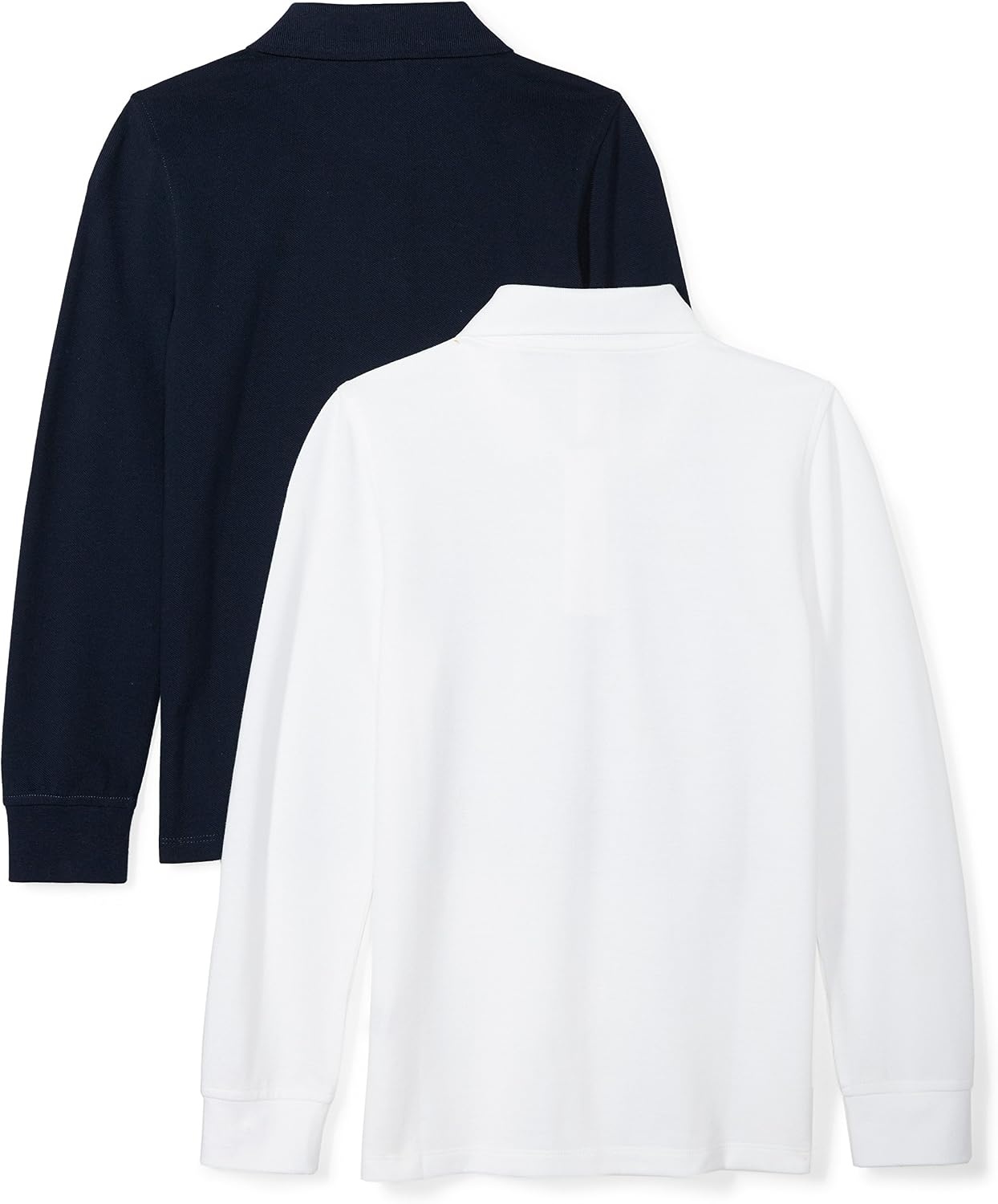image:imageAmazon Essentials Boys and Toddlers Uniform Long Sleeve Pique Polo Shirt for School UniformNavy BlazerWhite