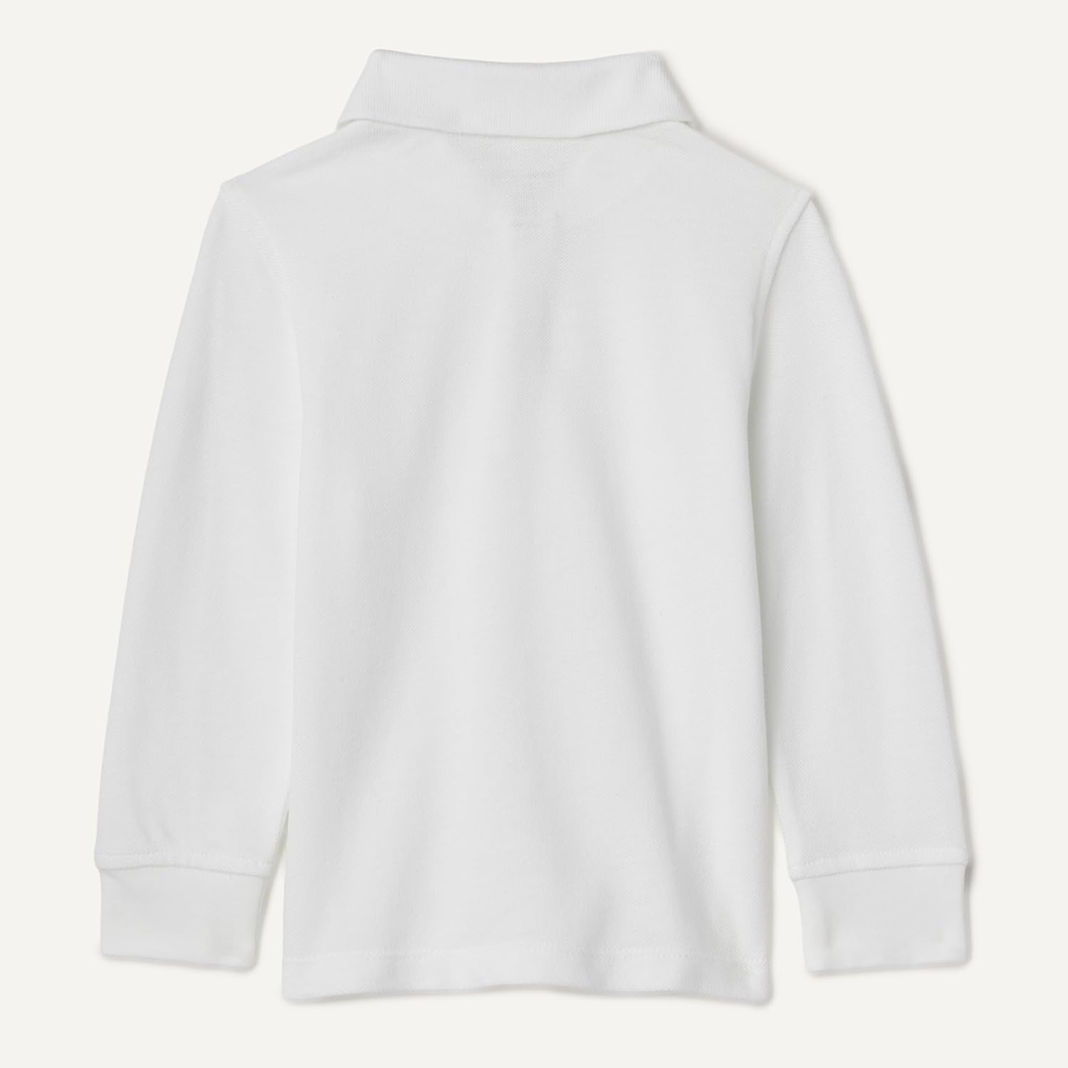 image:imageAmazon Essentials Boys and Toddlers Uniform Long Sleeve Pique Polo Shirt for School UniformWhite