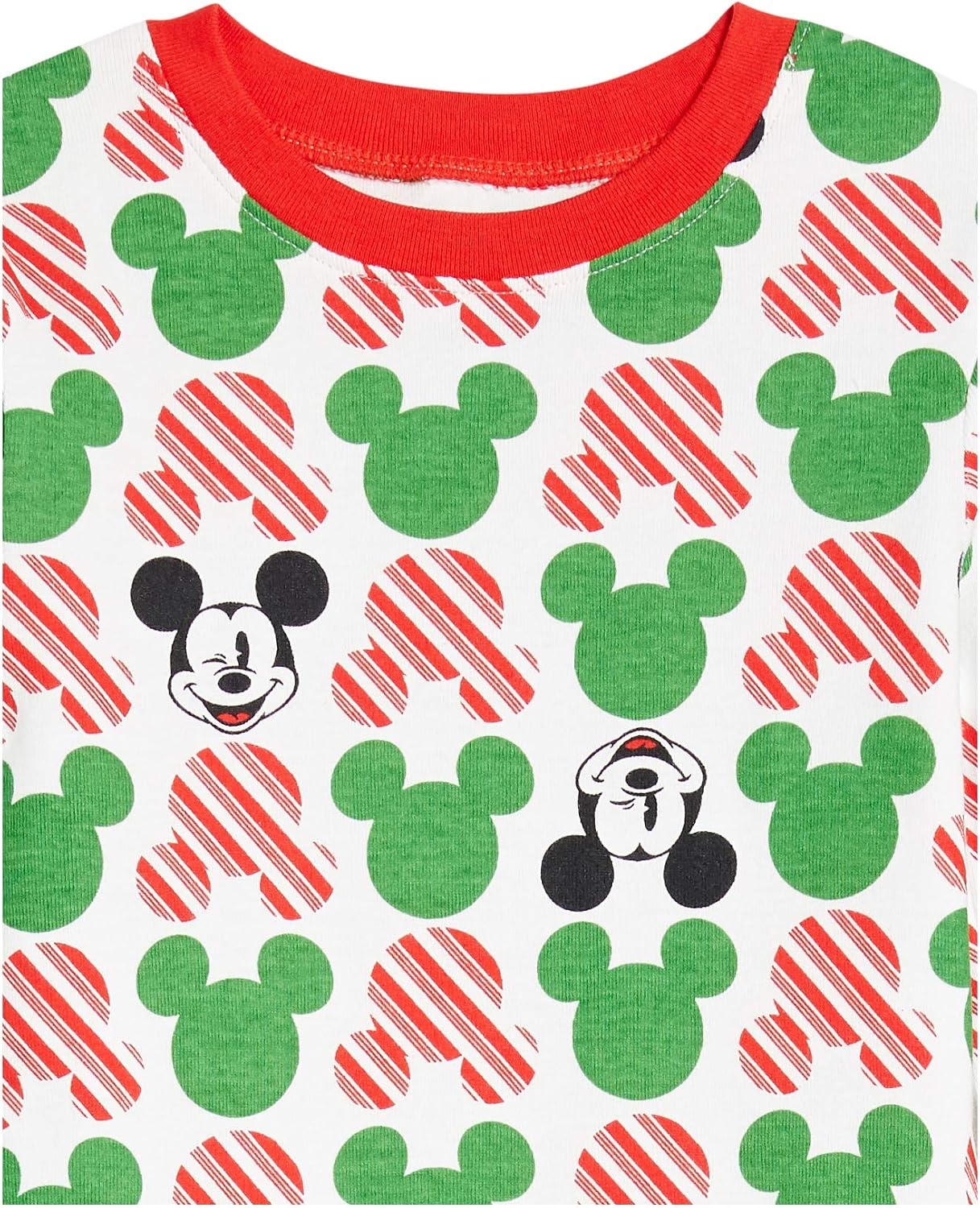 image:imageAmazon Essentials Disney Marvel Star Wars Boys and Toddlers SnugFit Cotton Pajama Sleepwear Sets2piece Mickey Holiday