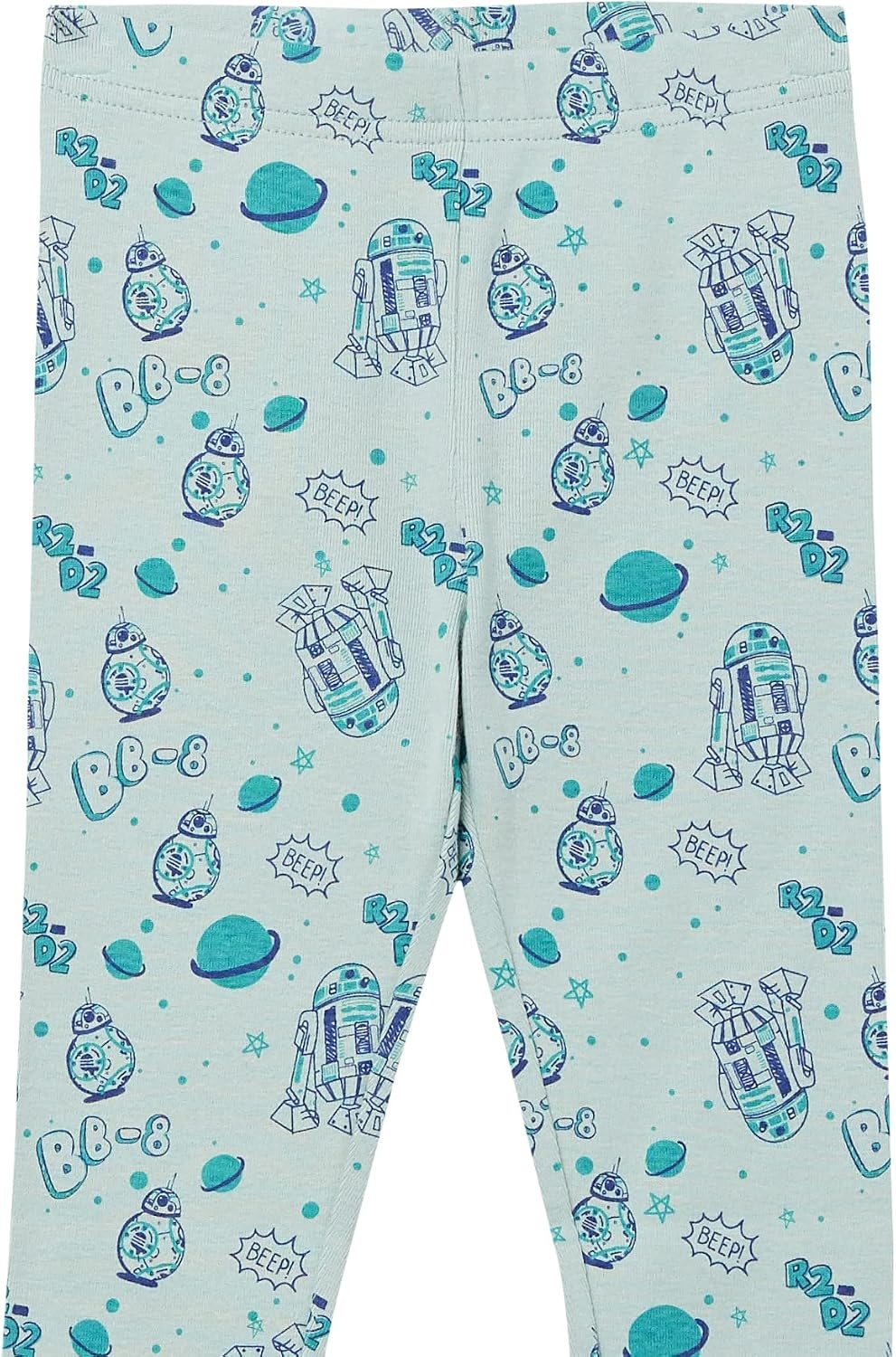 image:imageAmazon Essentials Disney Marvel Star Wars Boys and Toddlers SnugFit Cotton Pajama Sleepwear Sets3piece Star Wars Green R2d2 Set