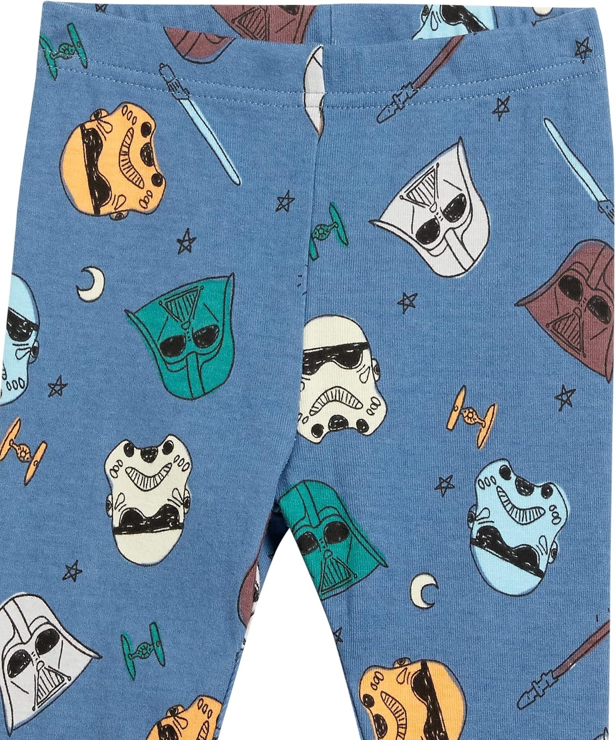 image:imageAmazon Essentials Disney Marvel Star Wars Boys and Toddlers SnugFit Cotton Pajama Sleepwear Sets3piece Star Wars Navy Rule the Galaxy Set