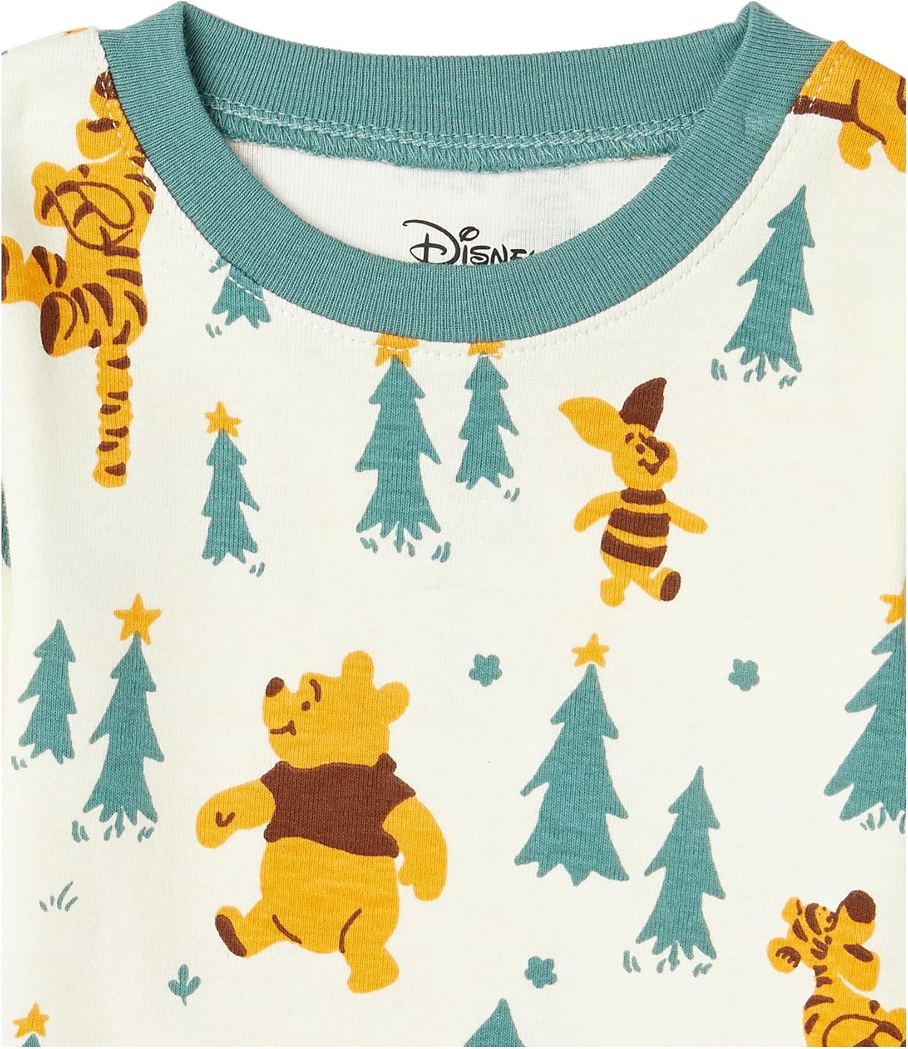 image:imageAmazon Essentials Disney Marvel Star Wars Boys and Toddlers SnugFit Cotton Pajama Sleepwear SetsPooh Holiday Forest Kids
