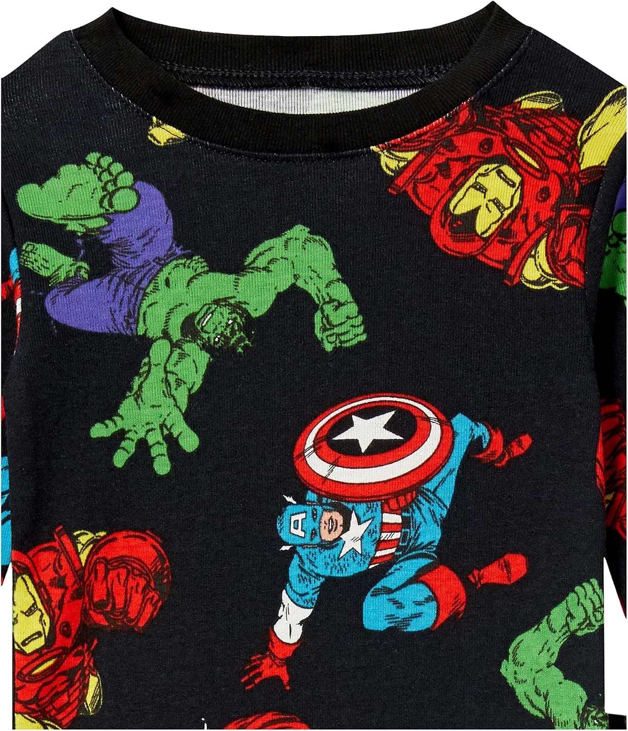 image:imageAmazon Essentials Disney Marvel Star Wars Boys and Toddlers SnugFit Cotton Pajamas Sleepwear Sets for ToddlerMarvel Avengers