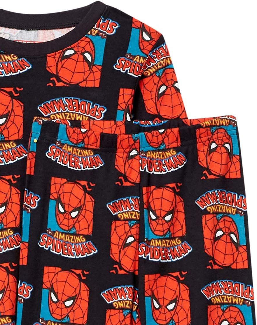 image:imageAmazon Essentials Disney Marvel Star Wars Boys and Toddlers SnugFit Cotton Pajamas Sleepwear Sets for ToddlerMarvel Spider Man