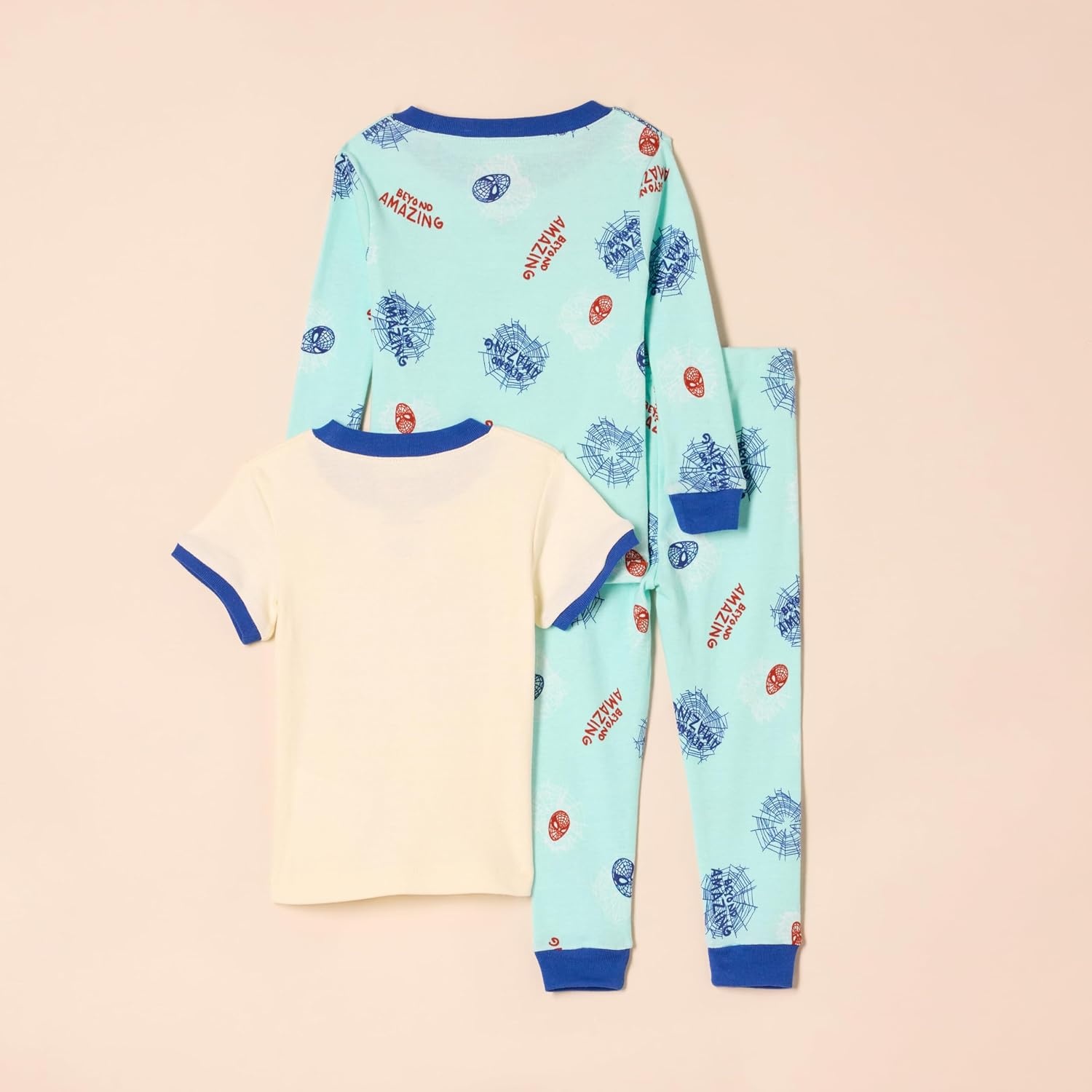 image:imageAmazon Essentials Disney Marvel Star Wars Boys and Toddlers SnugFit Cotton Pajamas Sleepwear Sets for ToddlerMarvel Spiderman Print