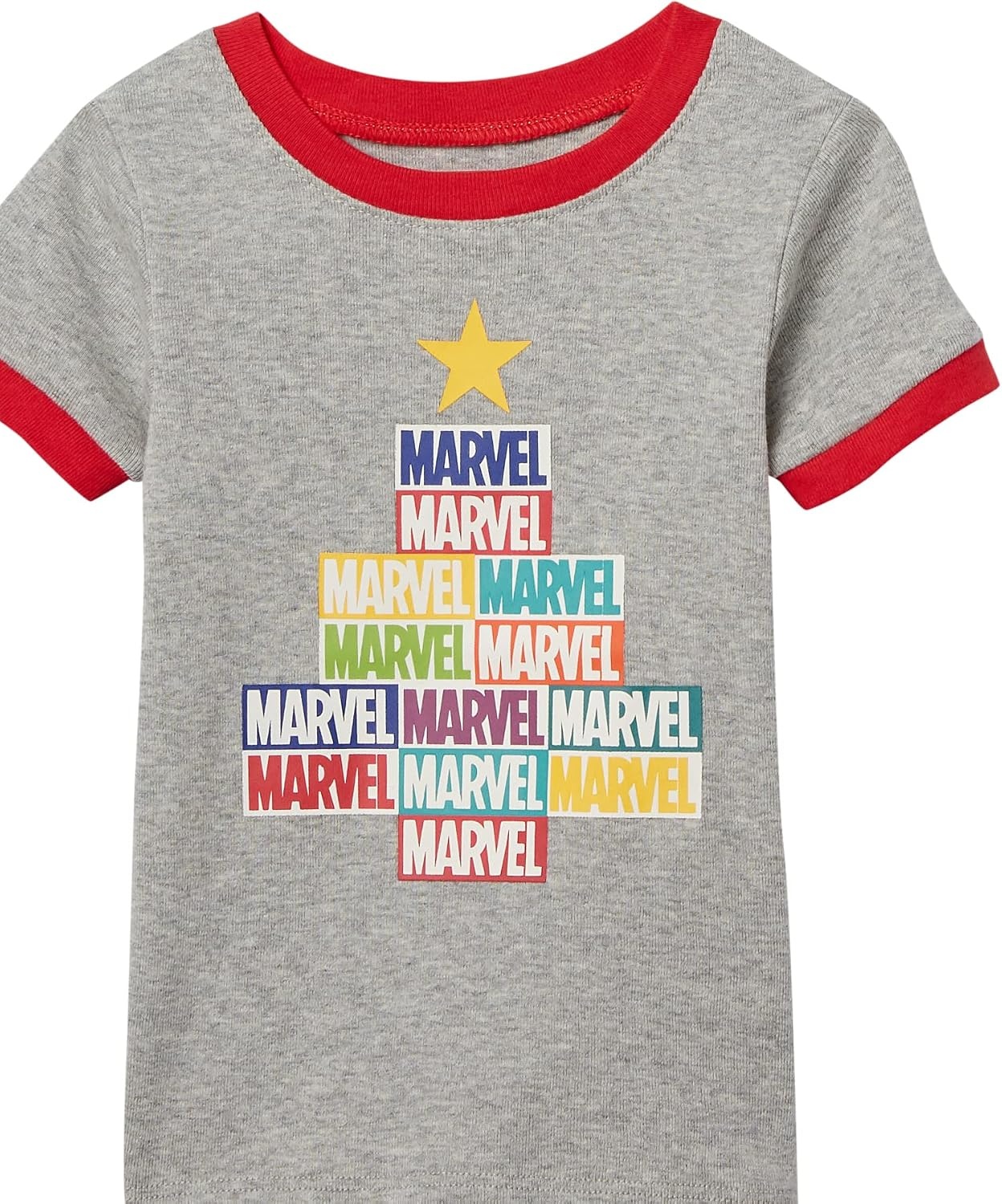 image:imageAmazon Essentials Disney Marvel Star Wars Unisex Kids SnugFit Cotton PajamasMarvel Holiday Bricks