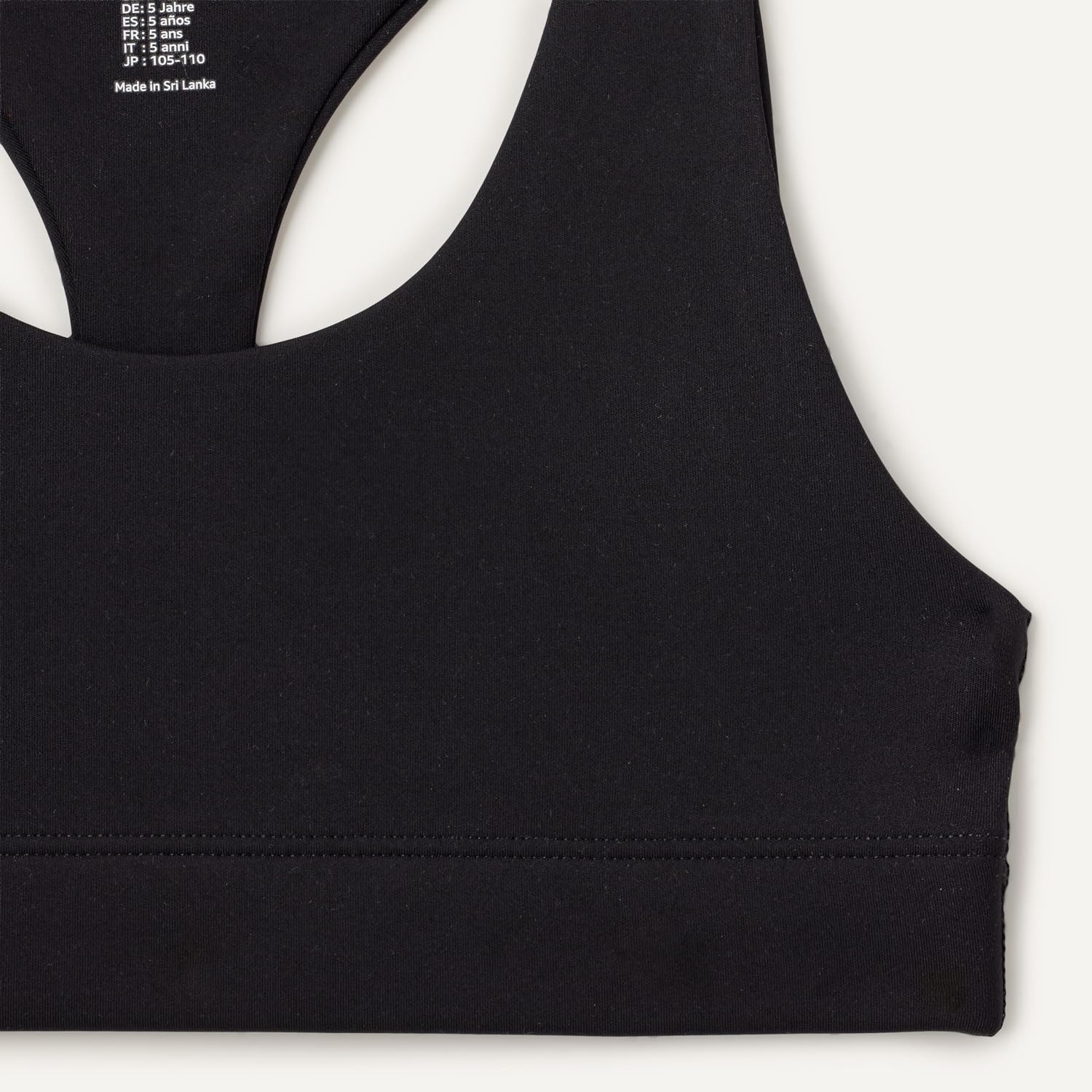 image:imageAmazon Essentials Girls Active Total Train Racerback Sports Bra for Gym Workout TrainingBlack