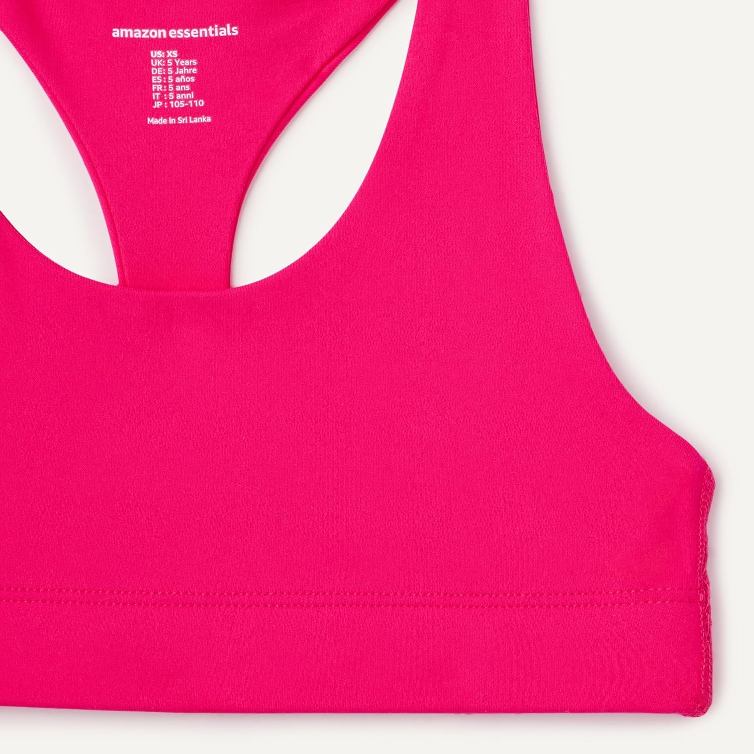 image:imageAmazon Essentials Girls Active Total Train Racerback Sports Bra for Gym Workout TrainingHot Pink