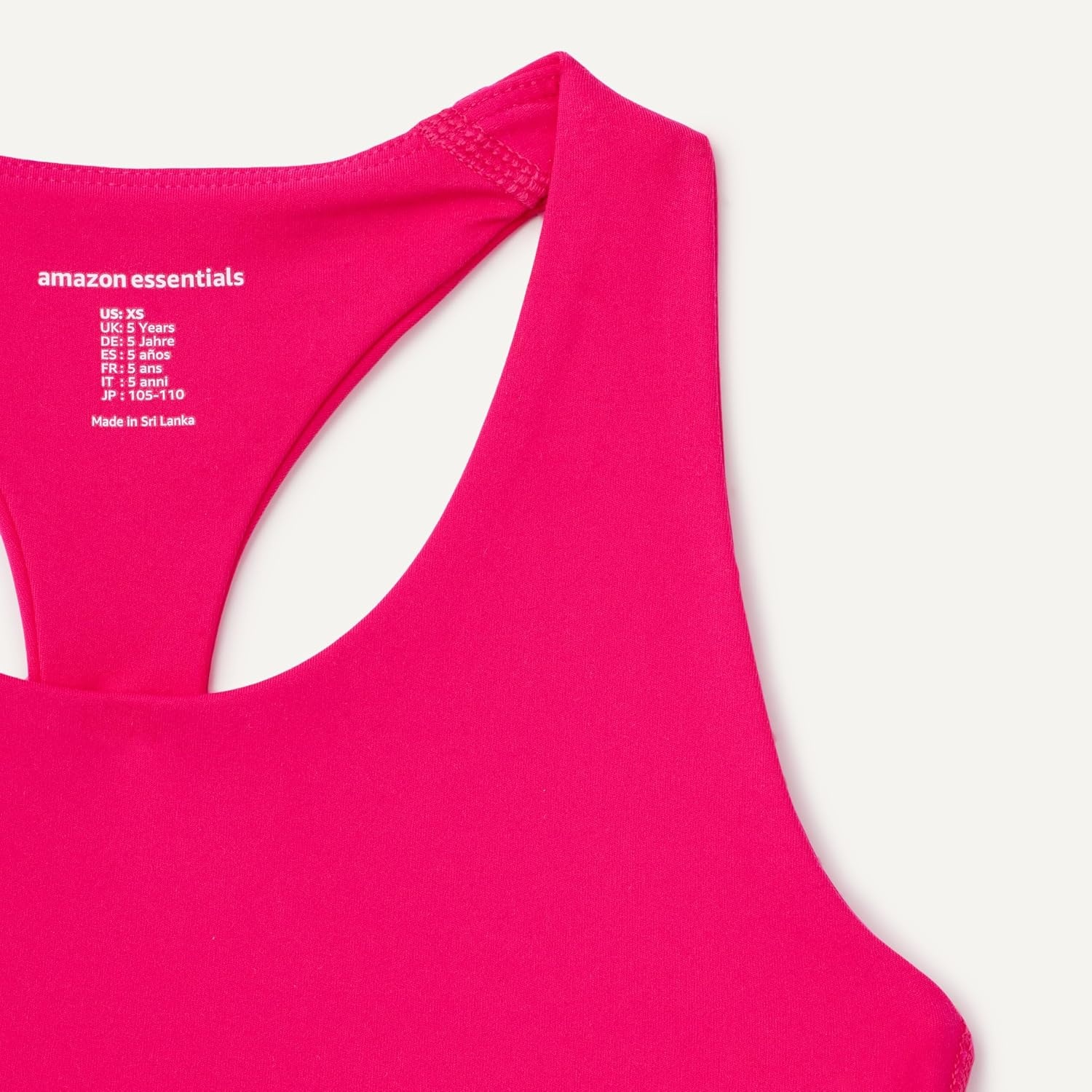 image:imageAmazon Essentials Girls Active Total Train Racerback Sports Bra for Gym Workout TrainingHot Pink
