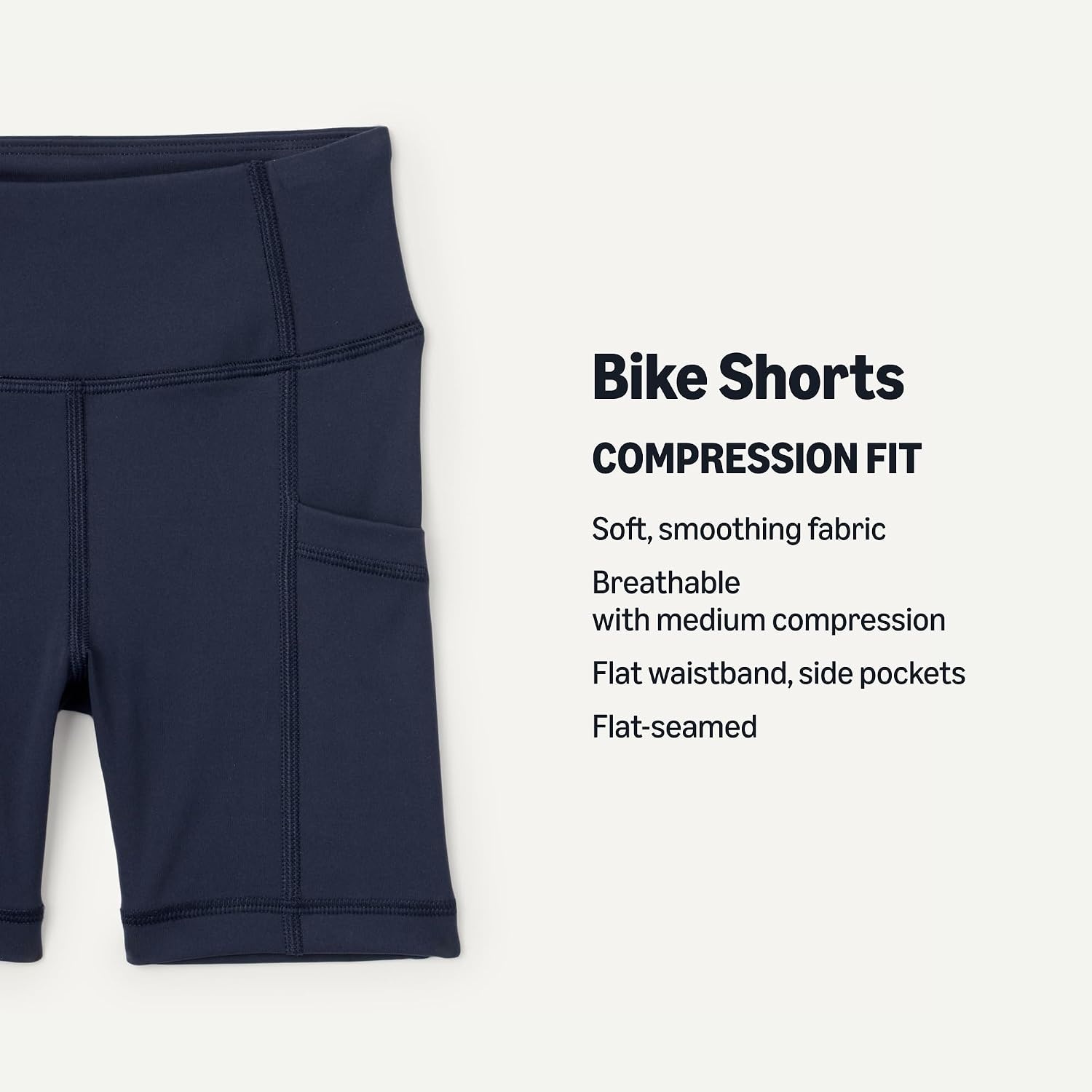 image:imageAmazon Essentials Girls Athletic Bike Shorts Dance Volleyball Bike ShortsNavy