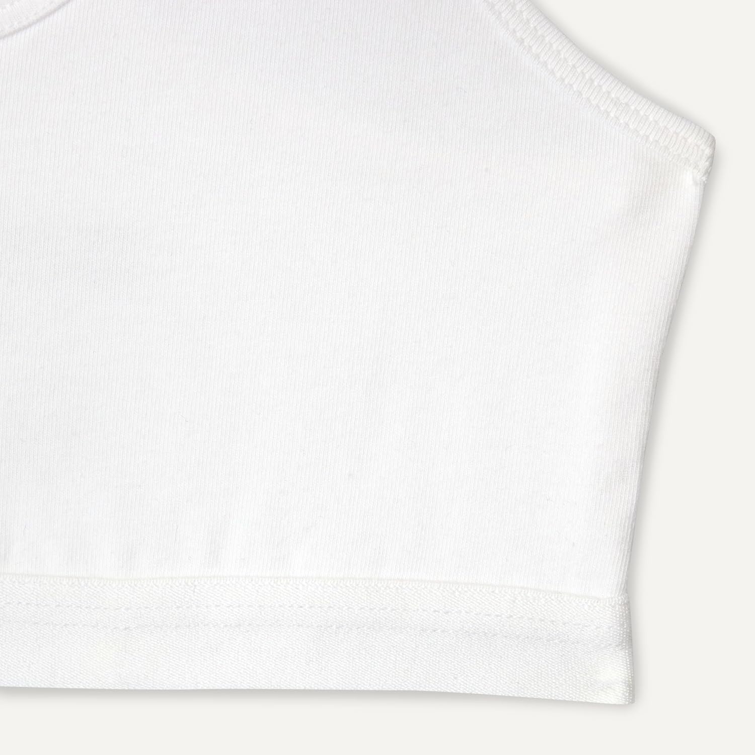 image:imageAmazon Essentials Girls Cotton Jersey Racerback Crop Top BraletteBlack White