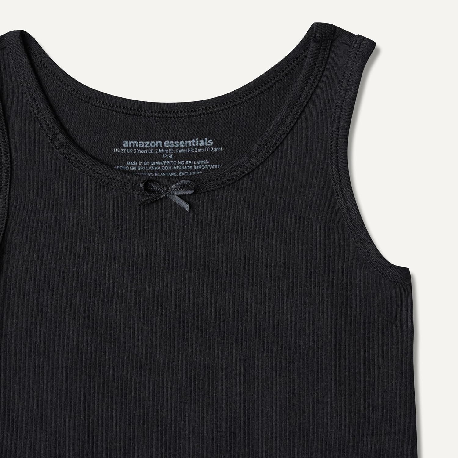 image:imageAmazon Essentials Girls Cotton Jersey Tank Top UndershirtBlack
