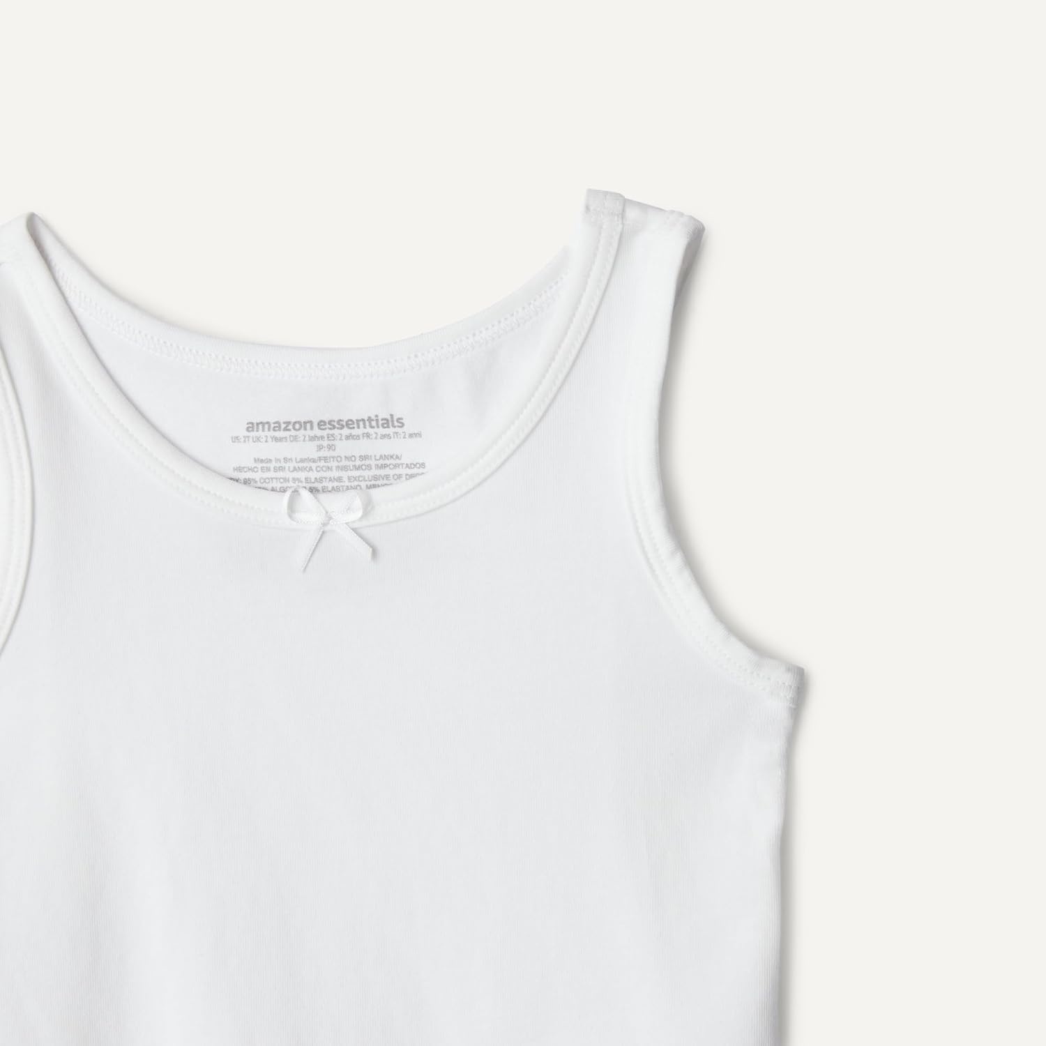 image:imageAmazon Essentials Girls Cotton Jersey Tank Top UndershirtWhite