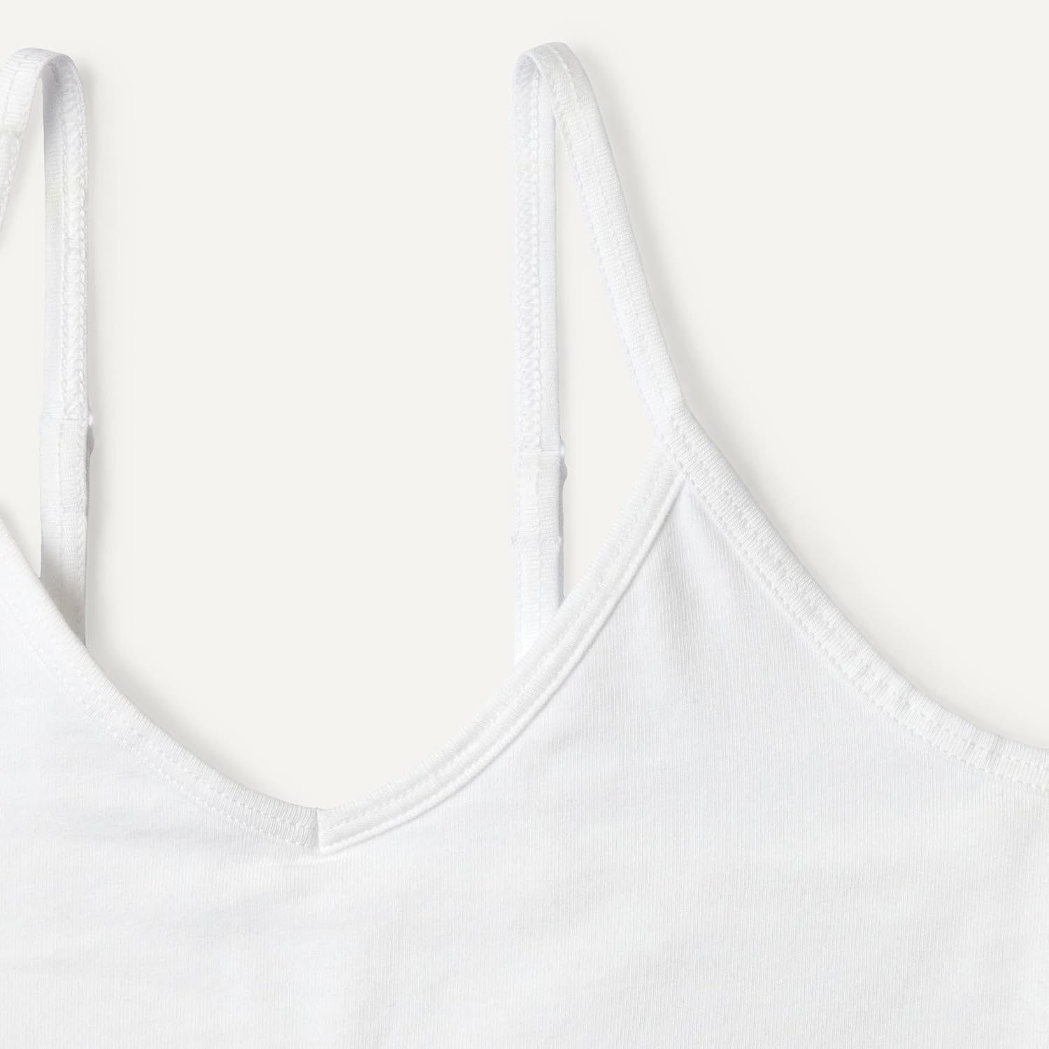 image:imageAmazon Essentials Girls Cotton Jersey VNeck Training BralettesBlack White