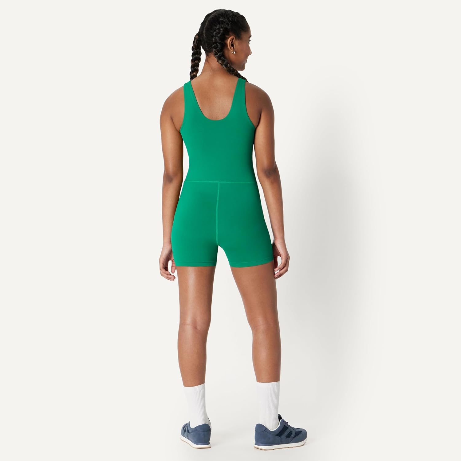 image:imageAmazon Essentials Girls Gymnastics Buttery Soft FormFlex Dance Tank Unitard BodysuitEmerald Green