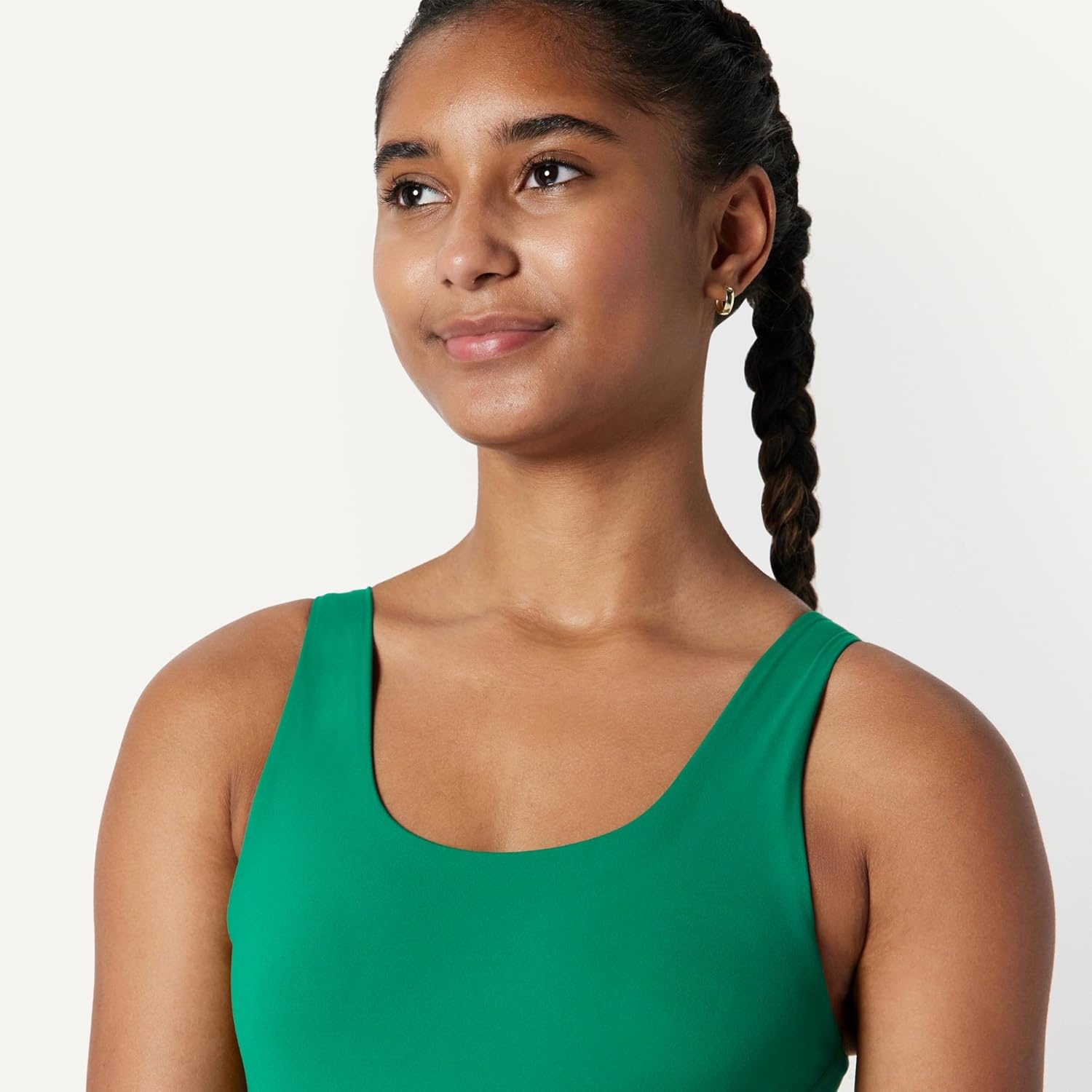 image:imageAmazon Essentials Girls Gymnastics Buttery Soft FormFlex Dance Tank Unitard BodysuitEmerald Green