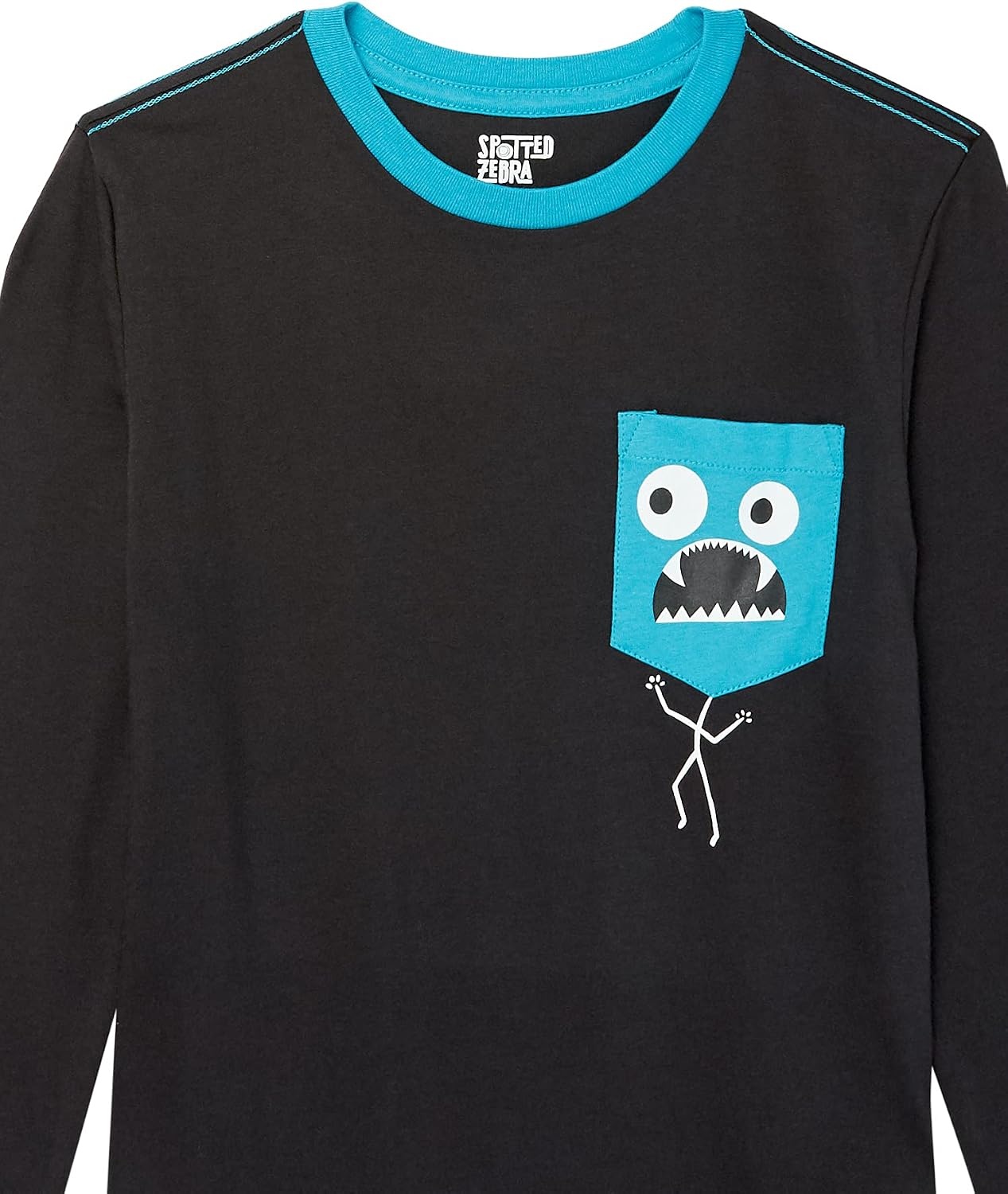 image:imageAmazon Essentials Toddler Boys LongSleeve Cotton TShirts Multipacks5pack Chompers