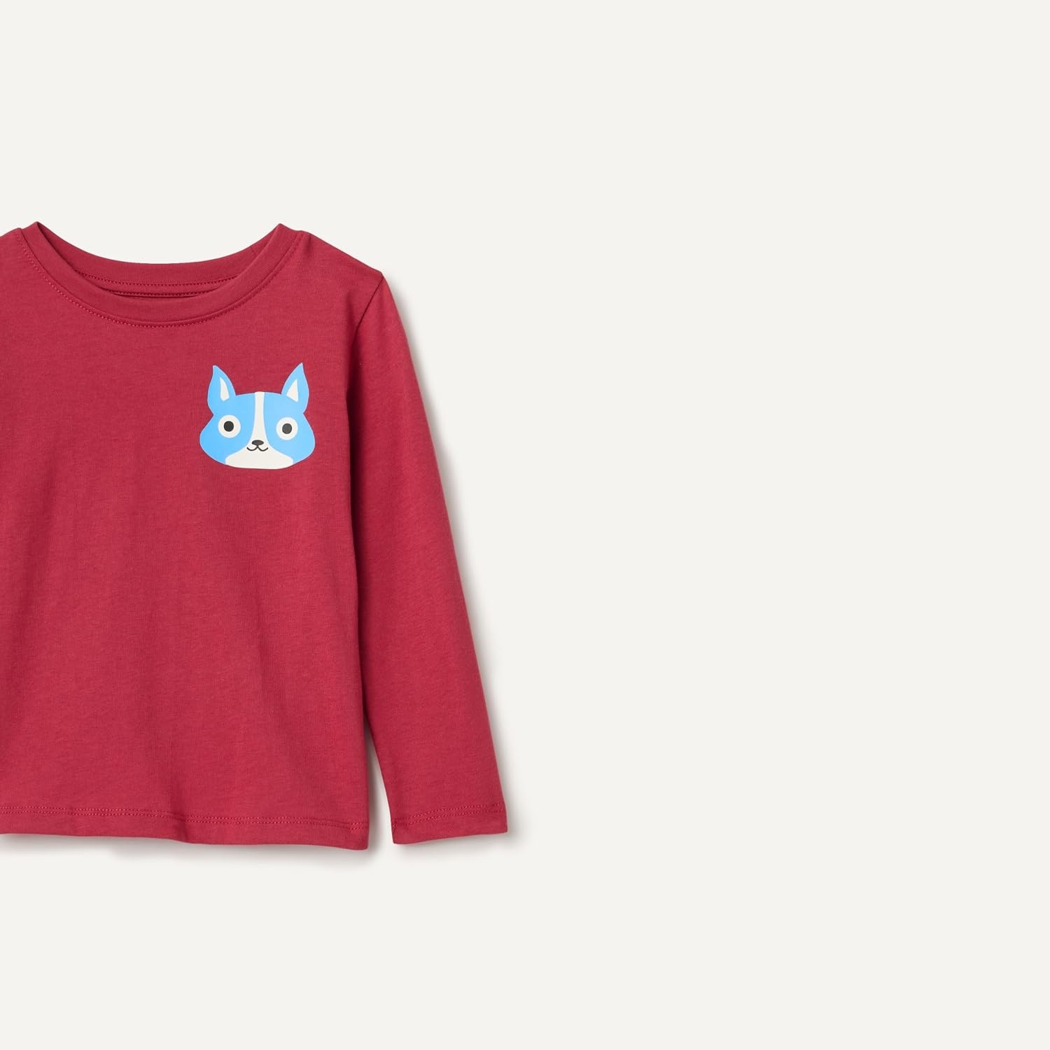 image:imageAmazon Essentials Toddler Boys LongSleeve Cotton TShirts MultipacksDark Red Dog