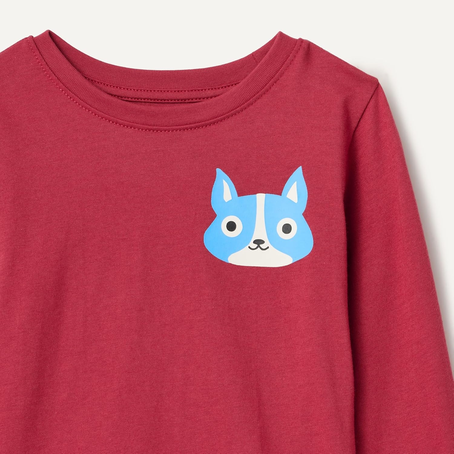 image:imageAmazon Essentials Toddler Boys LongSleeve Cotton TShirts MultipacksDark Red Dog