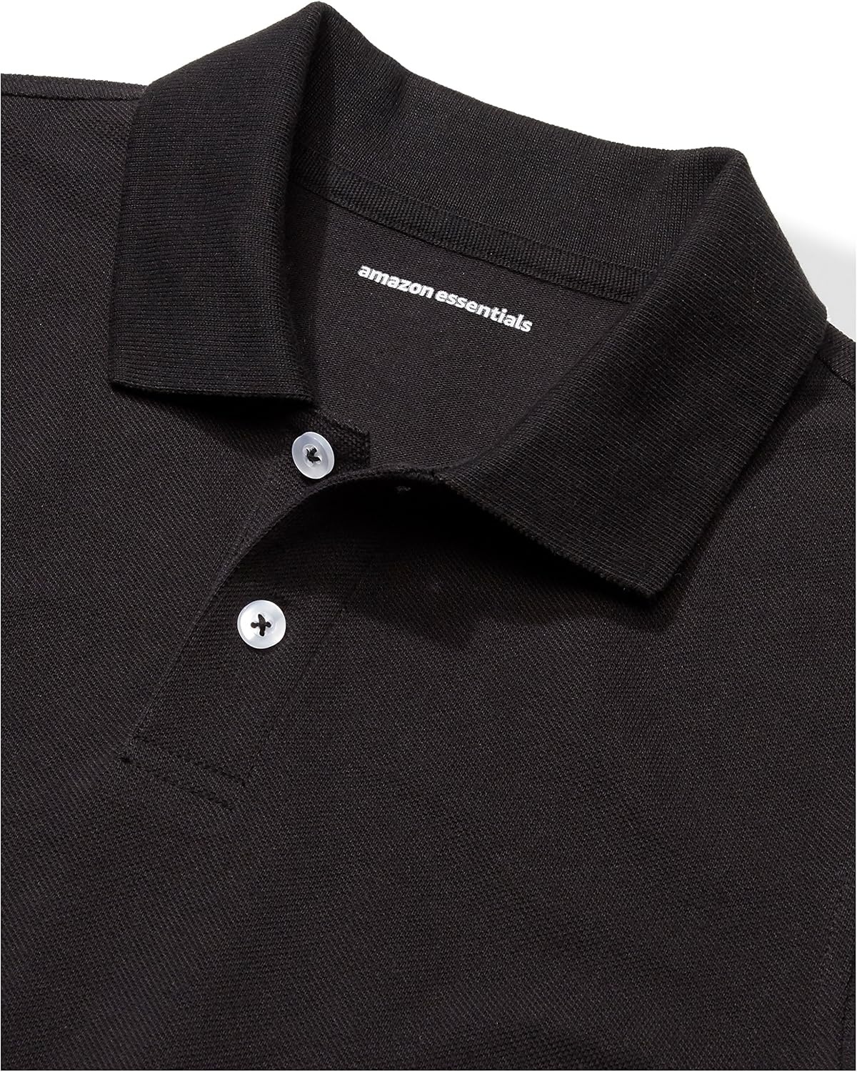 image:imageAmazon Essentials Toddler Boys School Uniform ShortSleeve Pique Polo Shirts Breathable Cotton Button Closure MultipacksBlackWhite