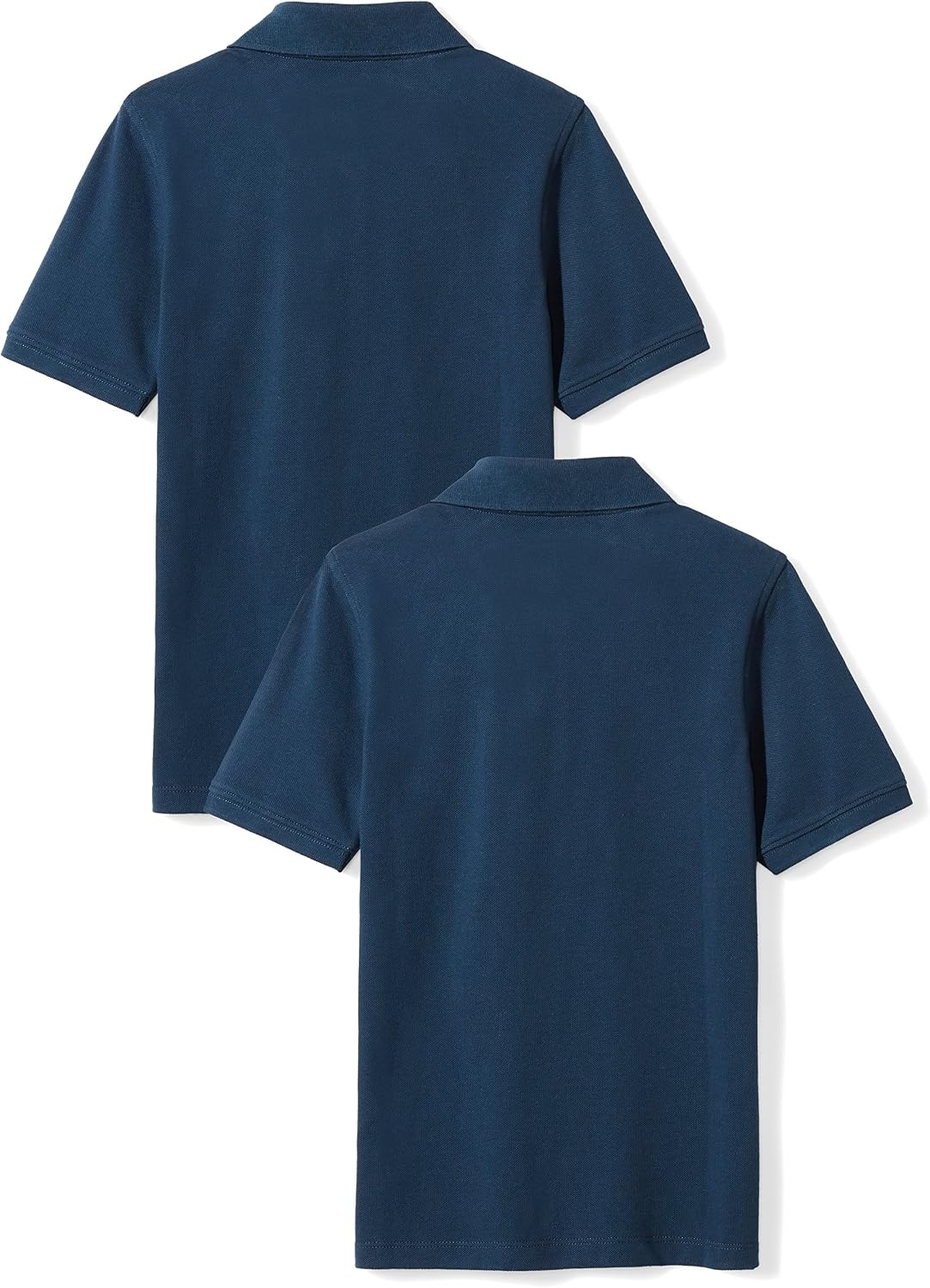 image:imageAmazon Essentials Toddler Boys School Uniform ShortSleeve Pique Polo Shirts Breathable Cotton Button Closure MultipacksNavy